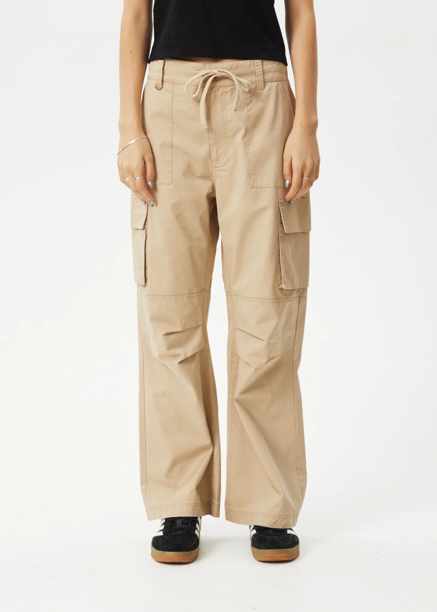 AFENDS Womens Apprentice - Cargo Pant - Taupe - Image 3