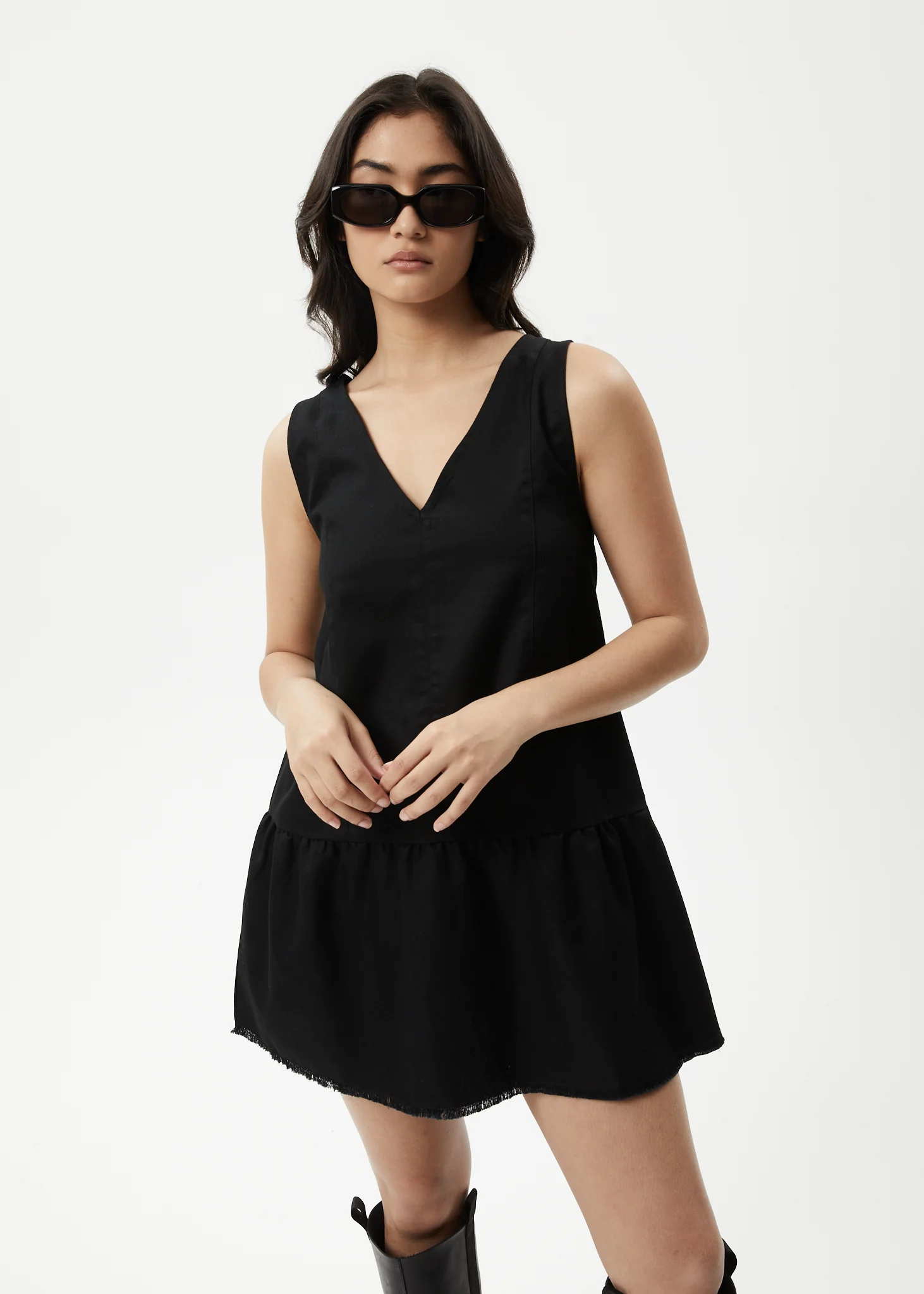 AFENDS Womens Carly - Mini Dress - Black - Image 5