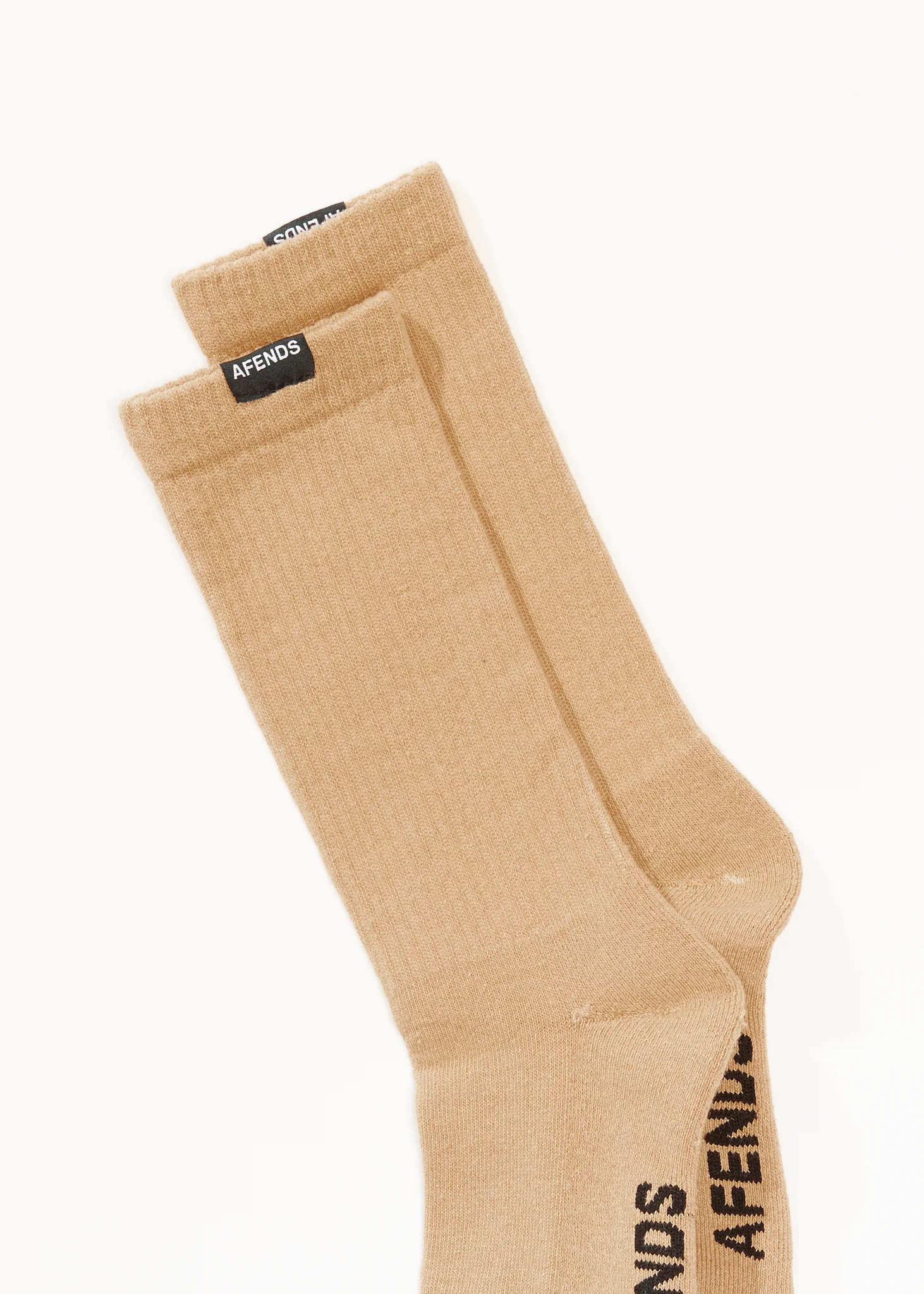 AFENDS Mens Everyday - Socks One Pack - Taupe - Image 2