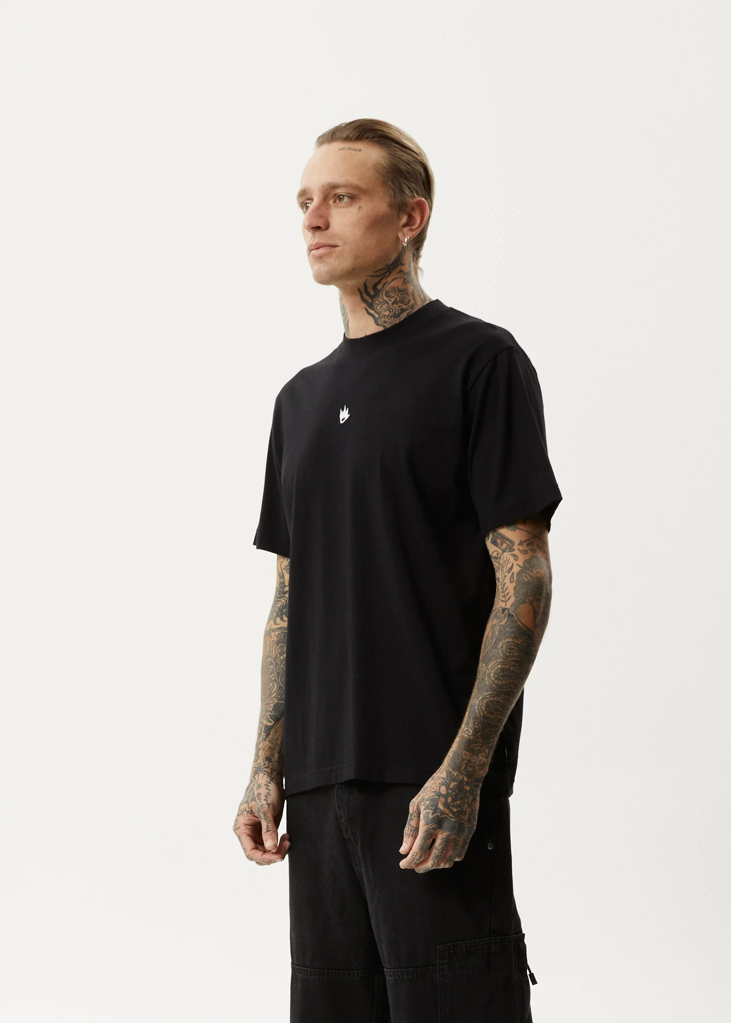 AFENDS Mens Flame - Retro Tee - Black - Image 3
