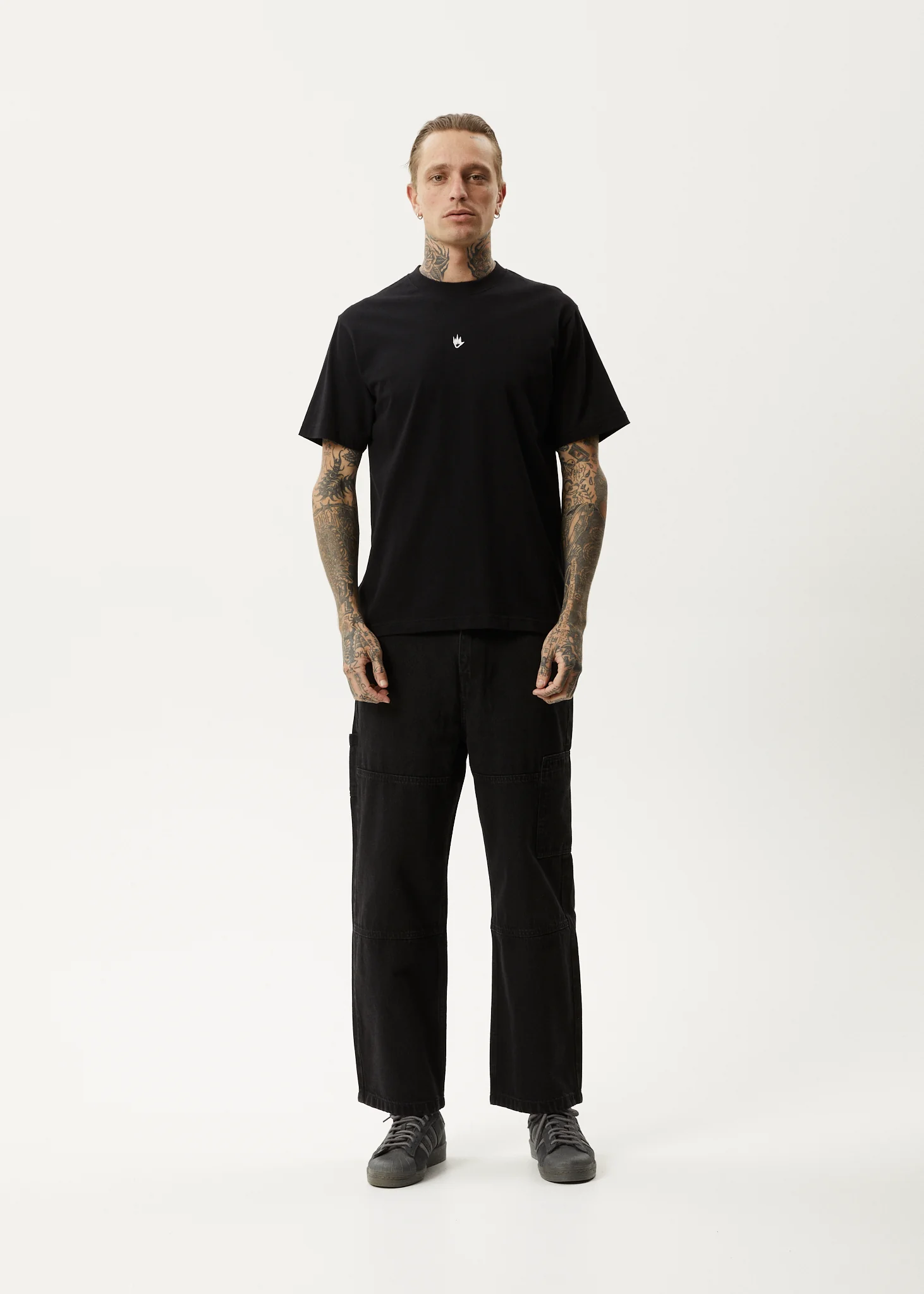 AFENDS Mens Flame - Retro Tee - Black - Image 6