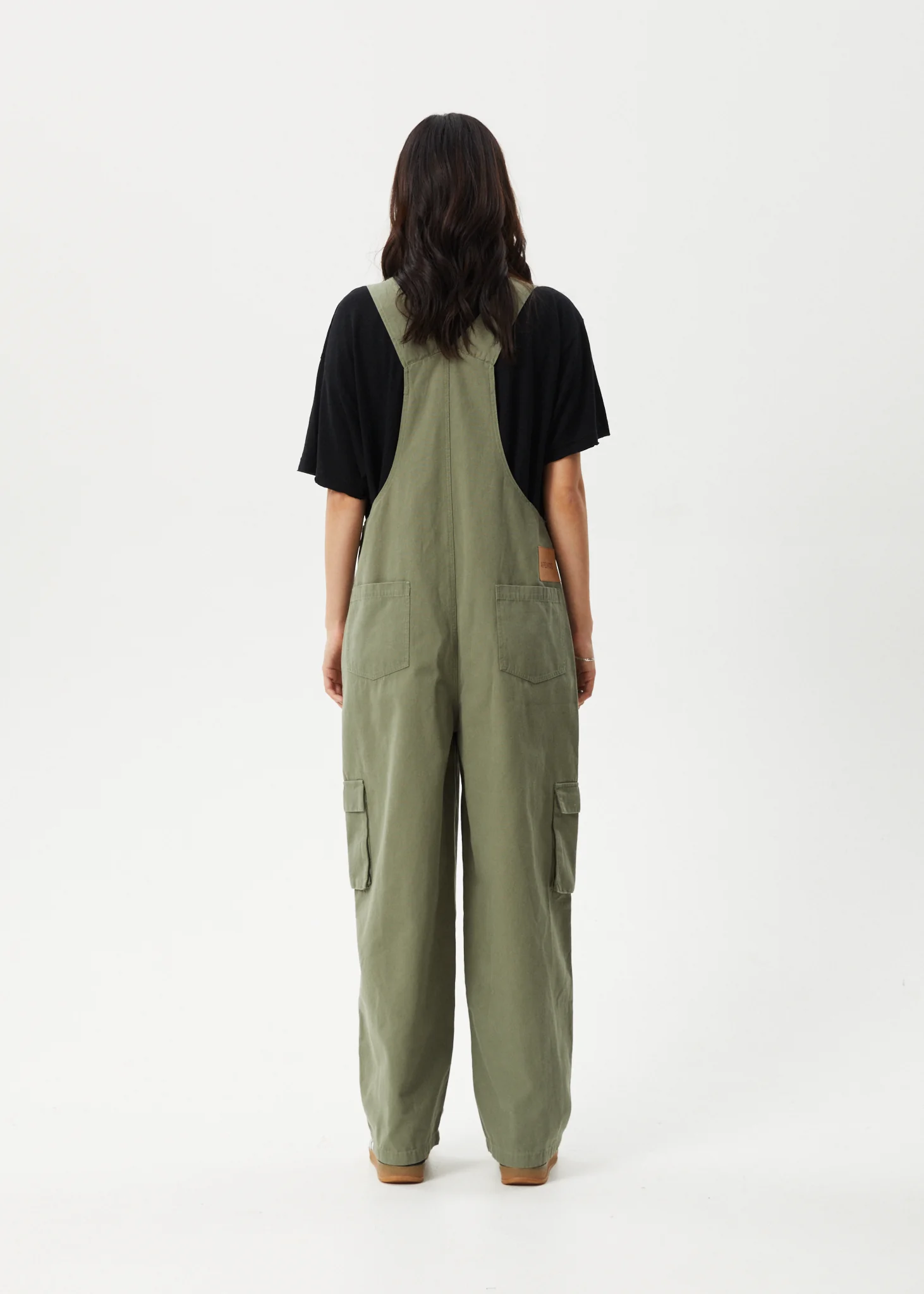 AFENDS Womens Fraser - Utility Overall - Olive - Image 5
