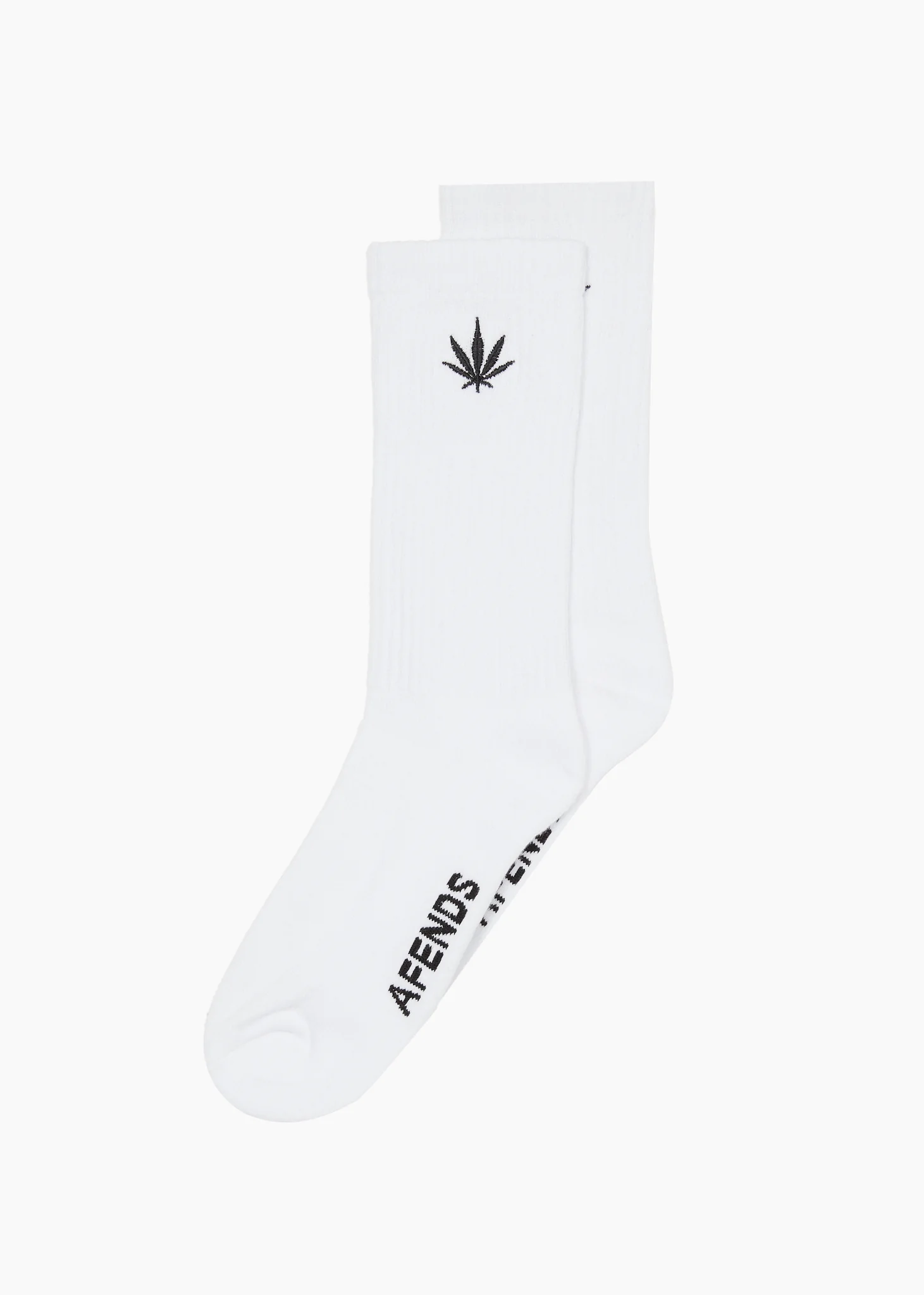 AFENDS Mens Happy - Socks One Pack - White - Image 4