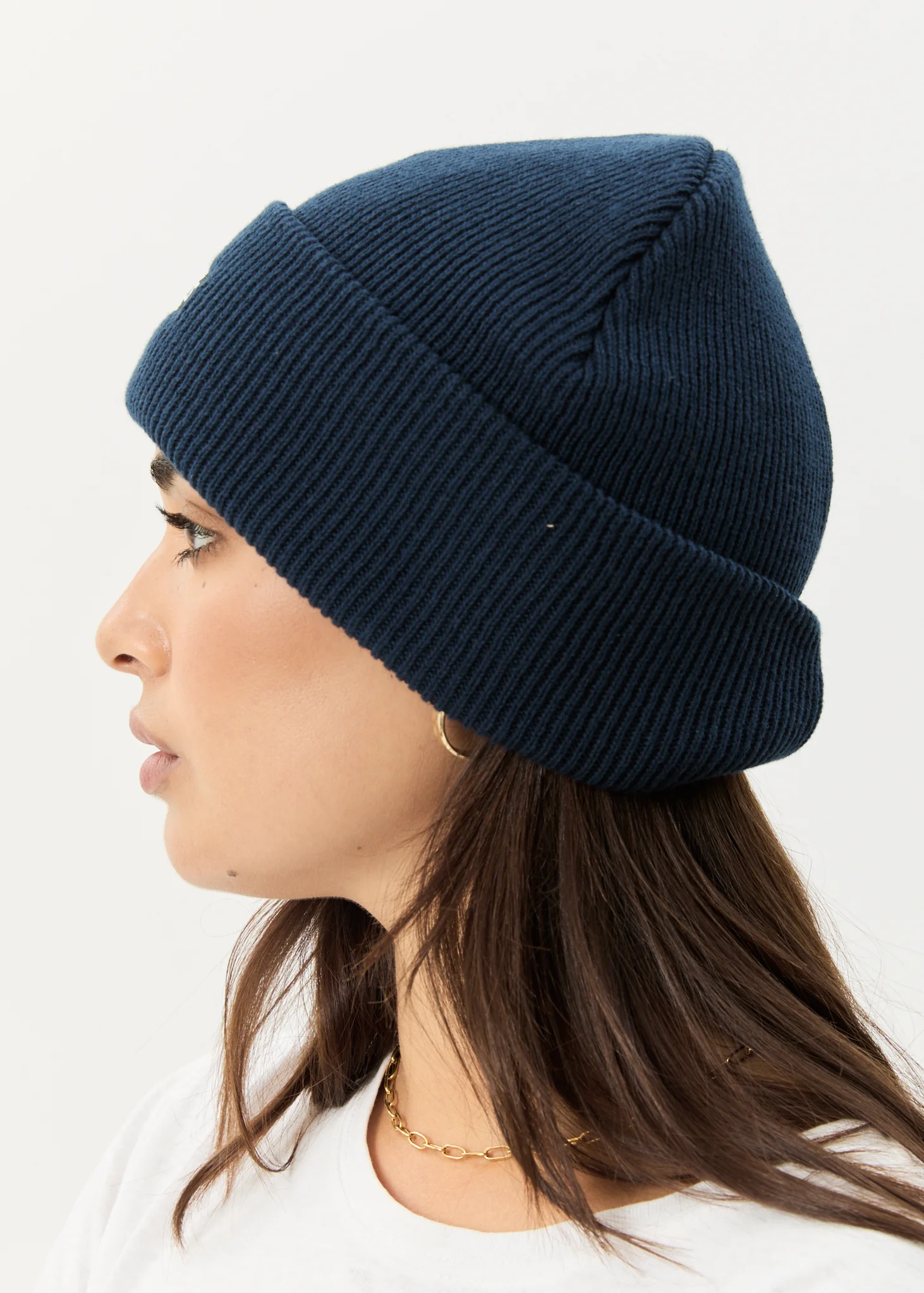 AFENDS Mens Hometown - Knit Beanie - Navy - Image 8