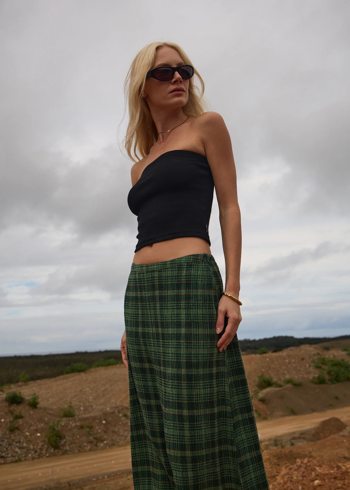 AFENDS Womens Jamie - Rib Tube Top - Black - Image 2