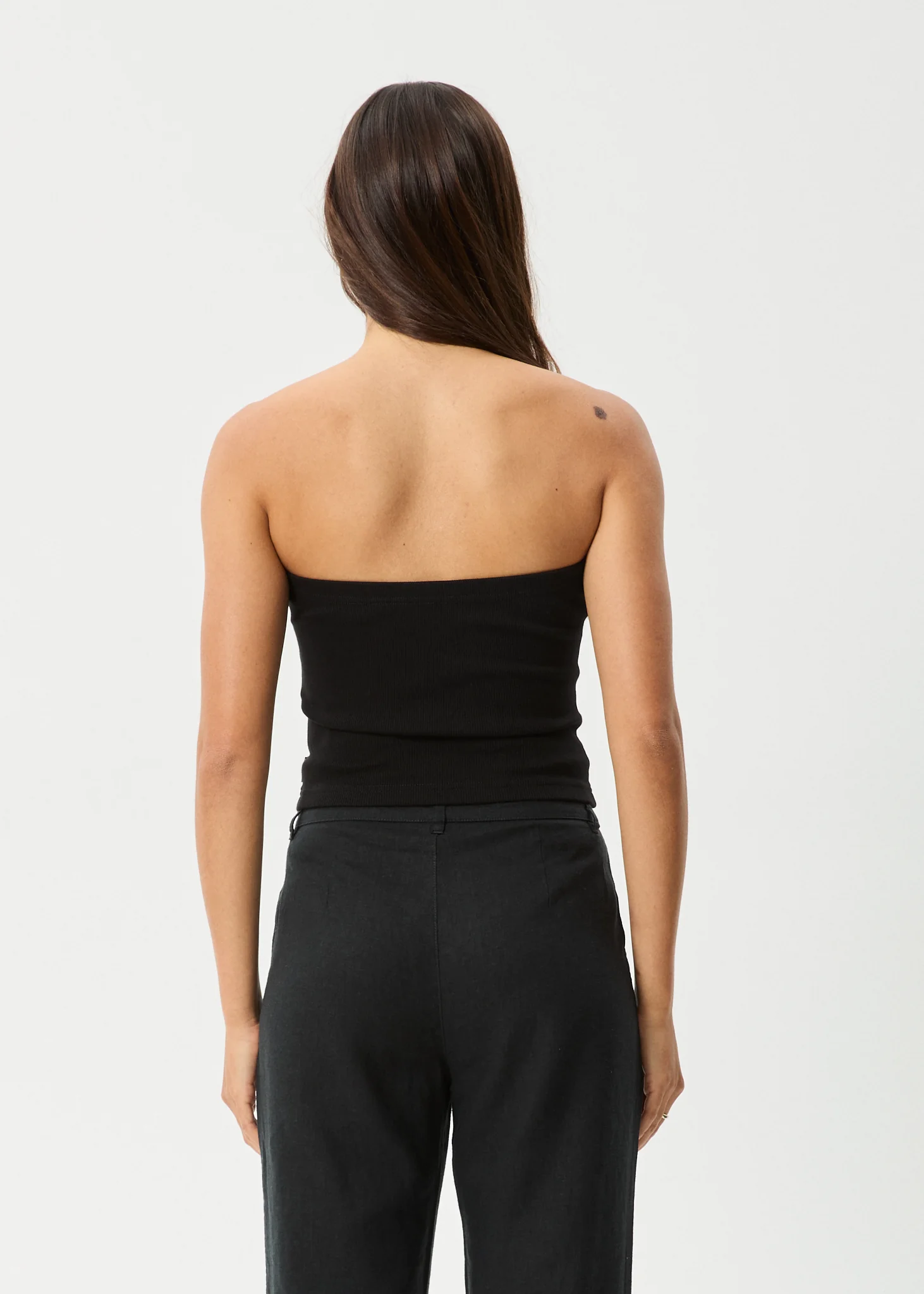 AFENDS Womens Jamie - Rib Tube Top - Black - Image 6