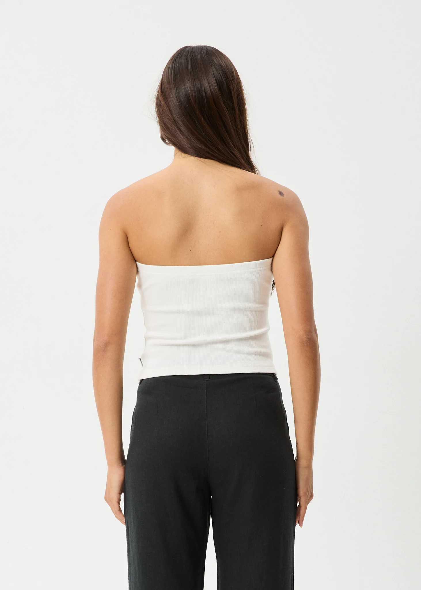 AFENDS Womens Jamie - Rib Tube Top - White - Image 5