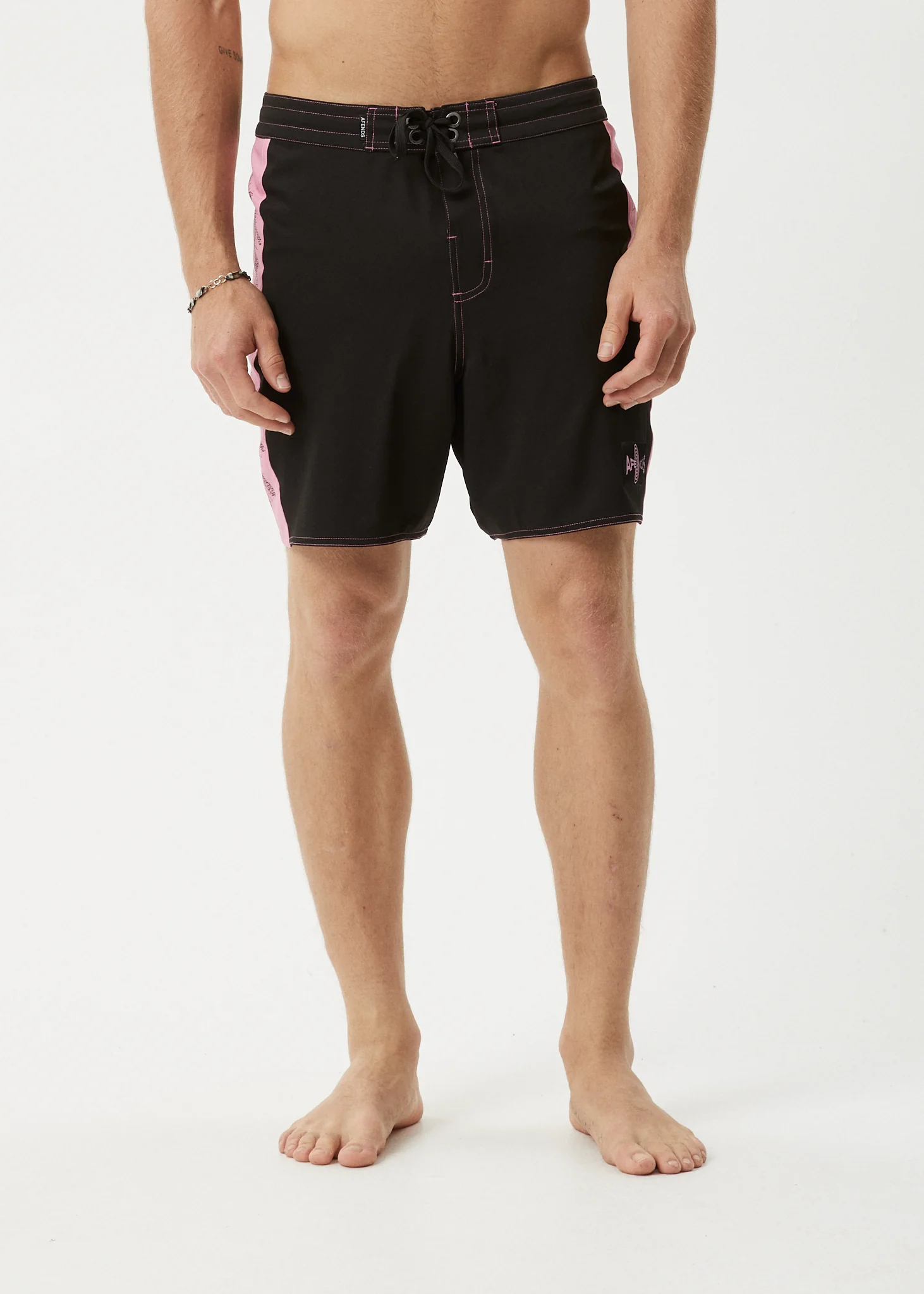 AFENDS Mens Altered - Surf Related Boardshort 18" - Black - Image 3