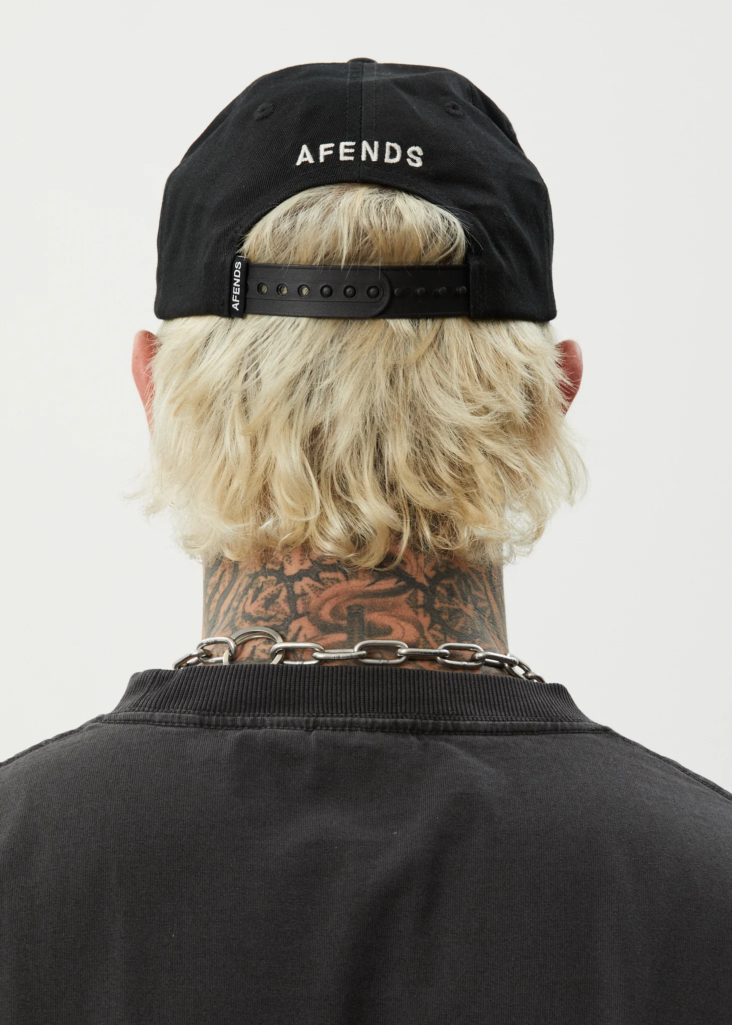 AFENDS Mens Antic - Five Panel Cap - Black - Image 7