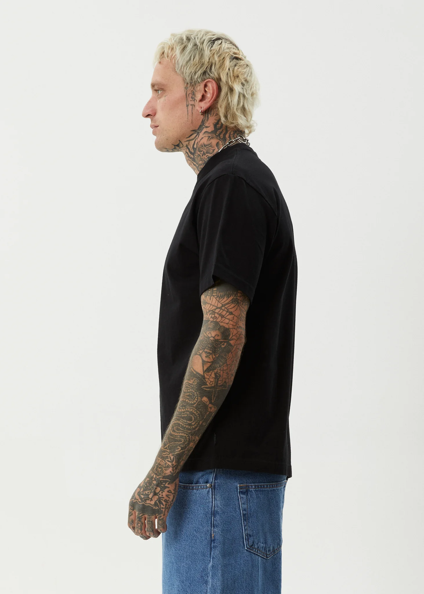 AFENDS Mens Burnin - Retro Tee - Black - Image 4