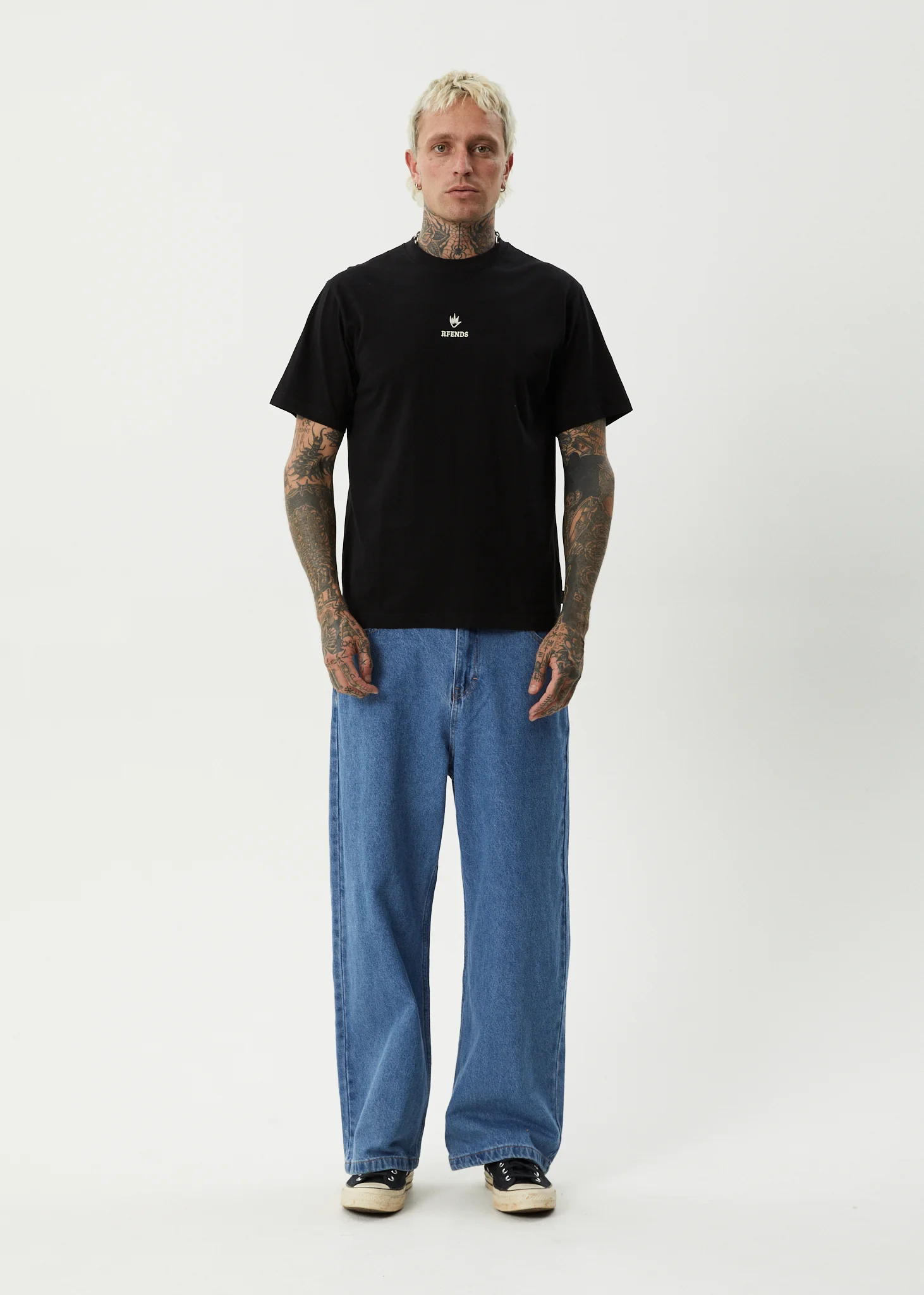AFENDS Mens Burnin - Retro Tee - Black - Image 7