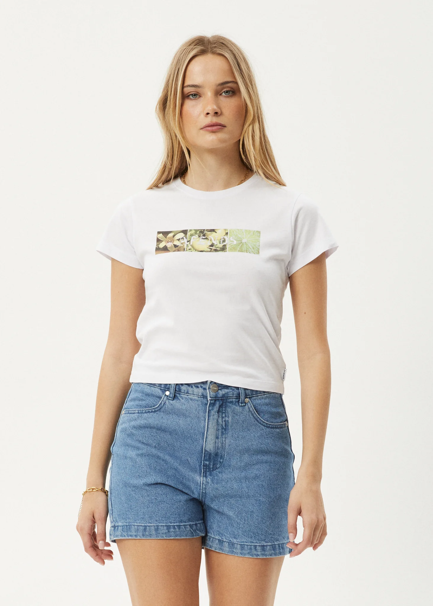 AFENDS Womens Citrus - Baby Tee - White - Image 2
