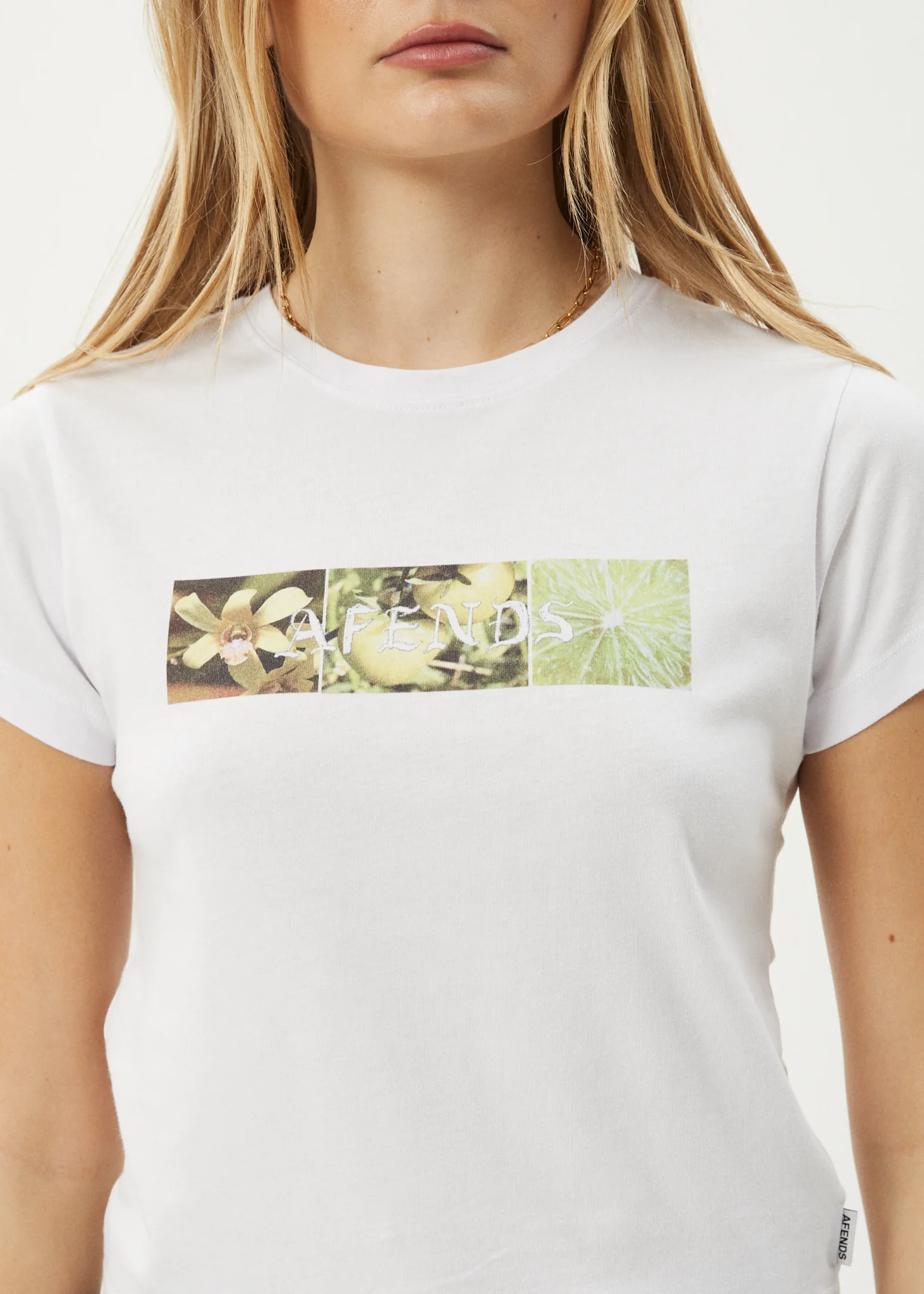 AFENDS Womens Citrus - Baby Tee - White - Image 6