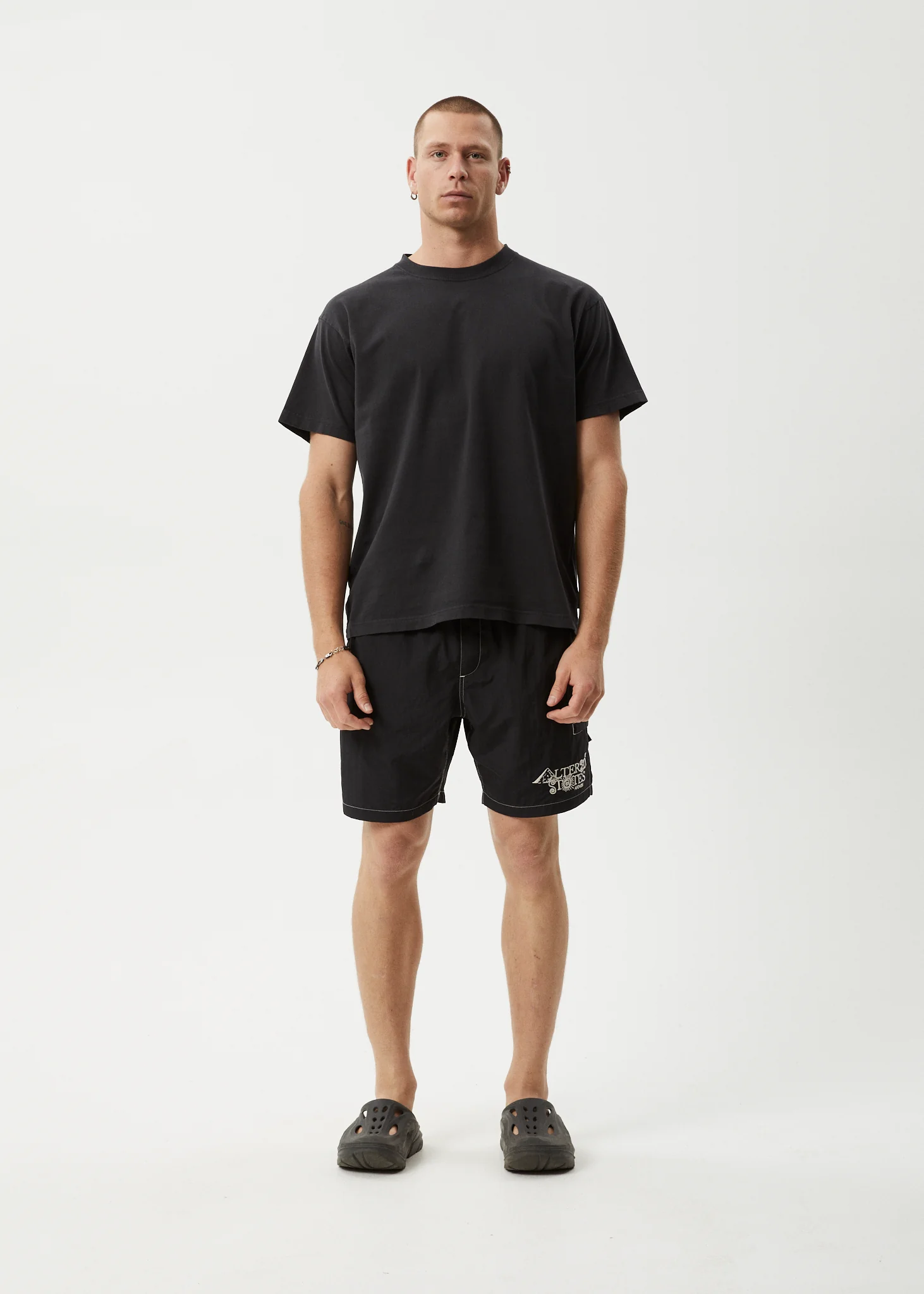 AFENDS Mens Deep State - Baywatch Swim Short 18" - Black - Image 8