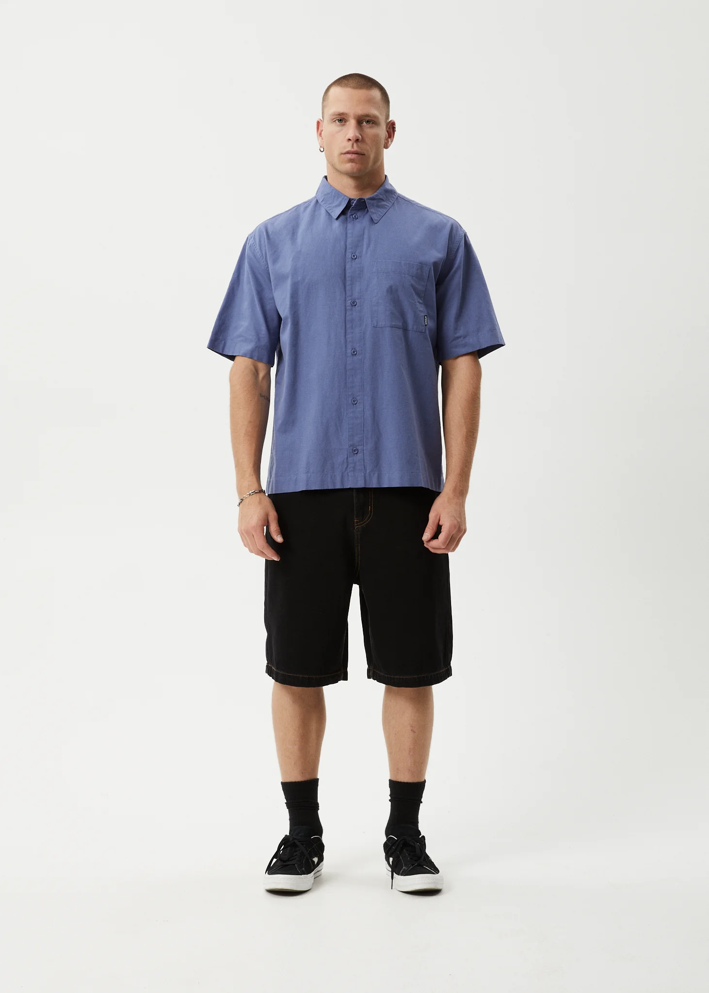 AFENDS Mens Everyday - Short Sleeve Shirt - Marlin - Image 7