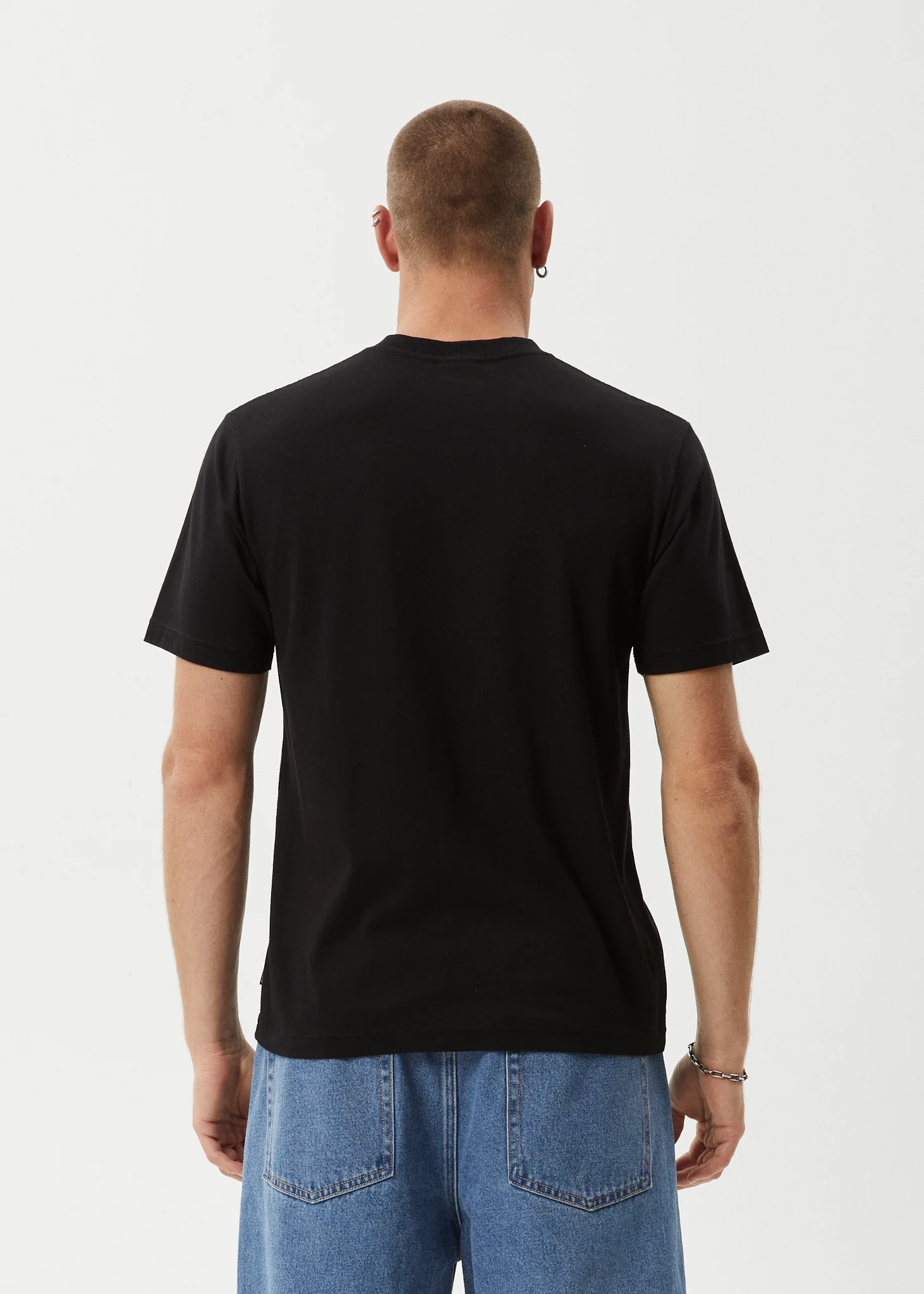 AFENDS Mens Flame - Retro Tee - Dark Olive / Black - Image 5