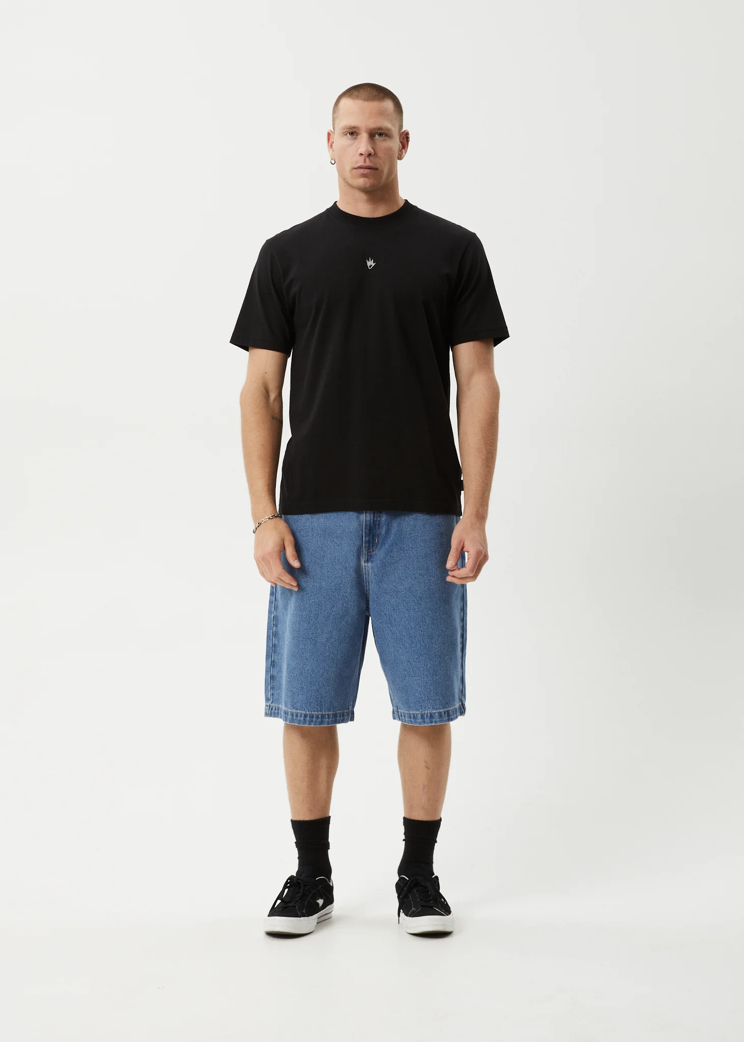 AFENDS Mens Flame - Retro Tee - Dark Olive / Black - Image 7