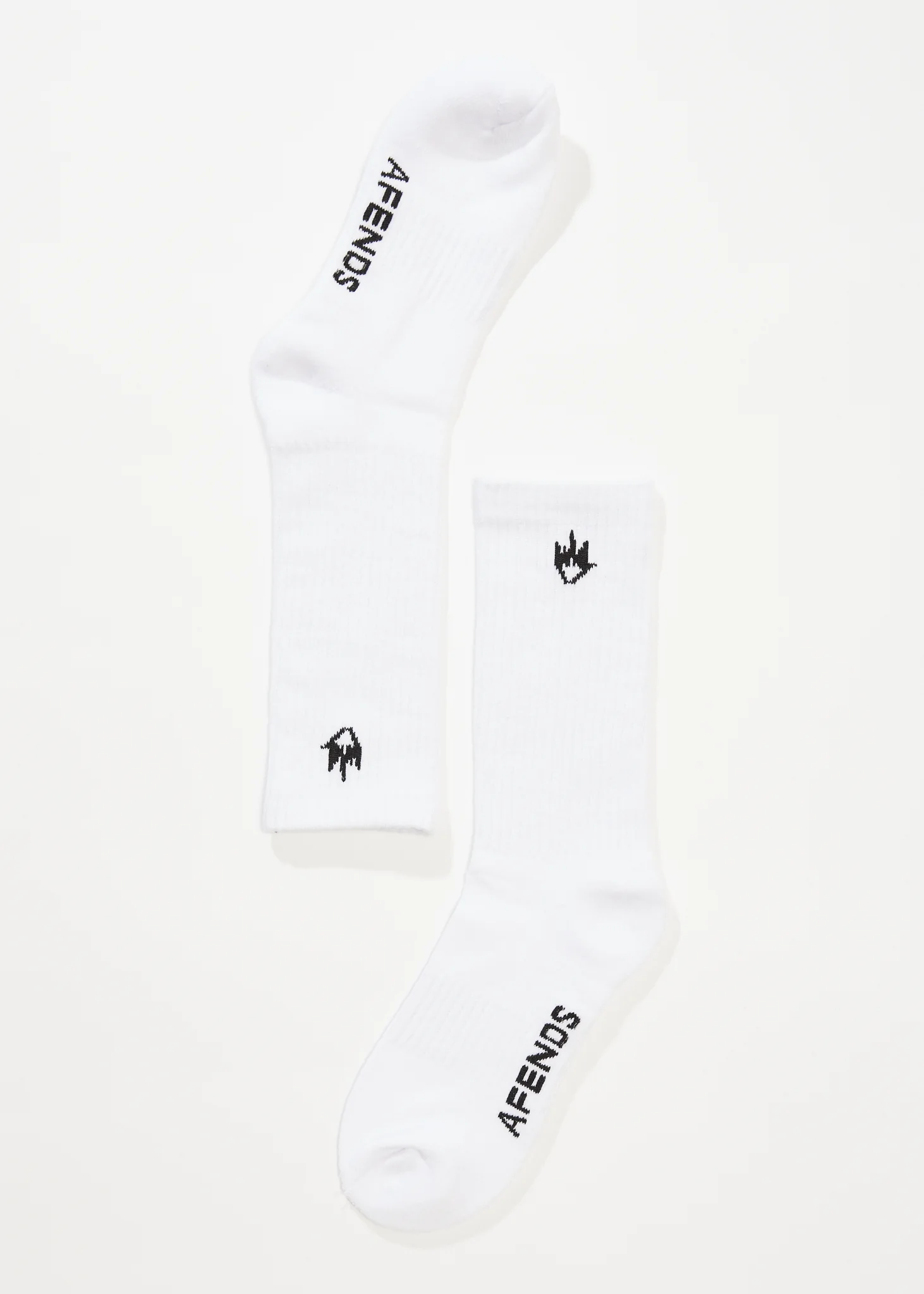 AFENDS Mens Flame - Socks Three Pack - White - Image 2