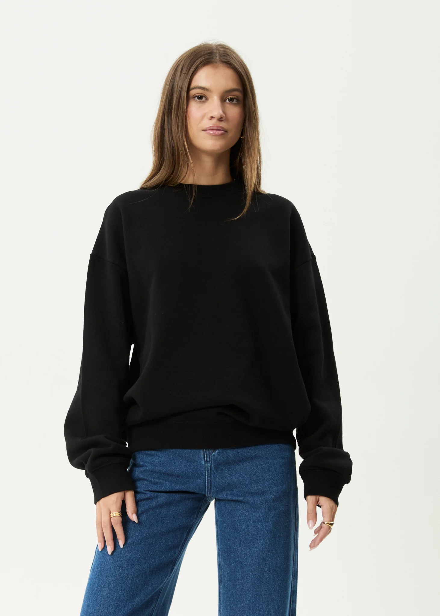 AFENDS Mens Genesis - Crew Neck - Black - Image 2