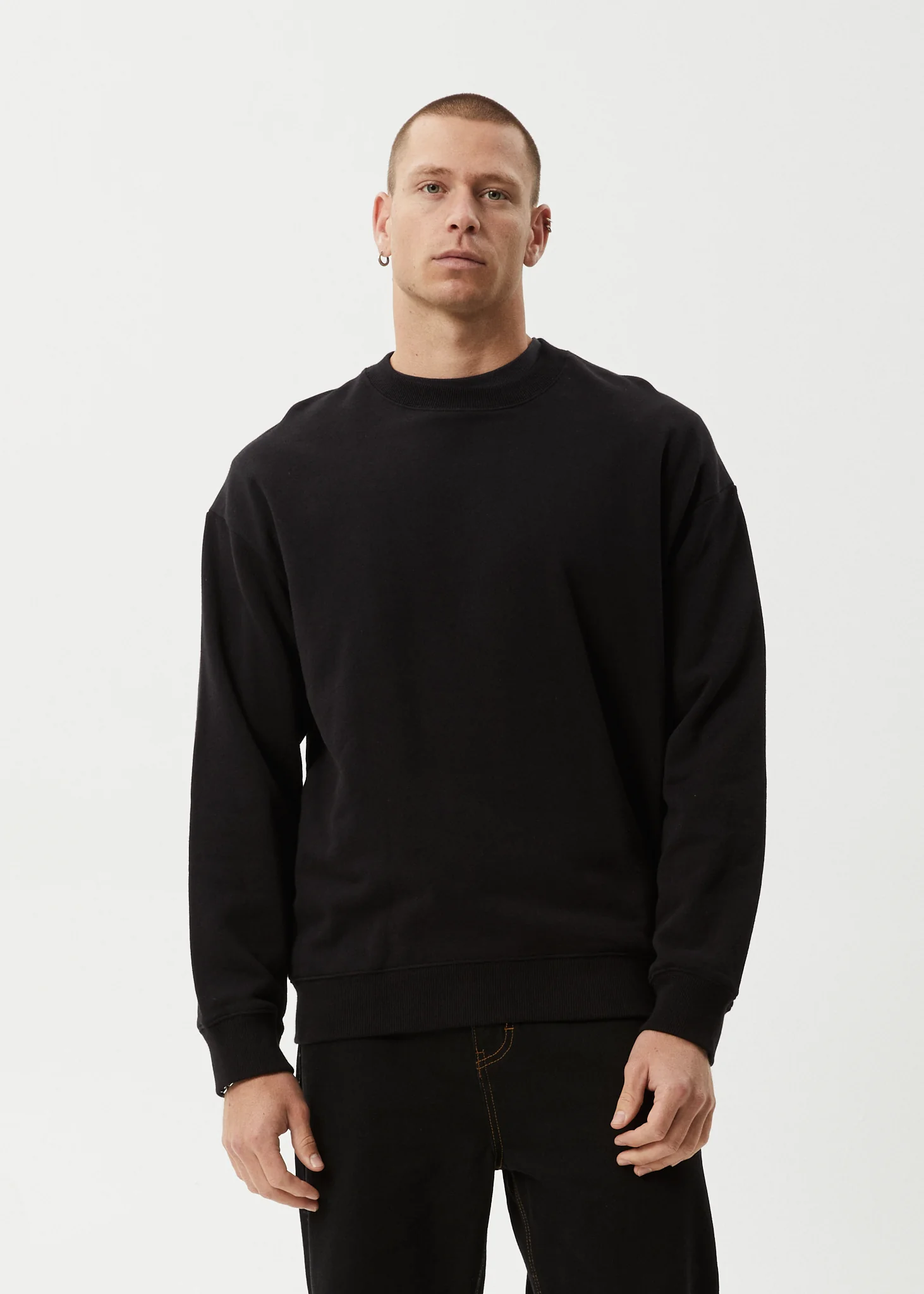 AFENDS Mens Genesis - Crew Neck - Black - Image 3