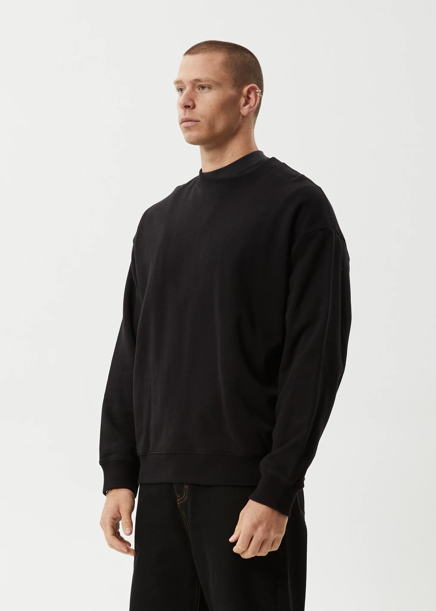 AFENDS Mens Genesis - Crew Neck - Black - Image 5