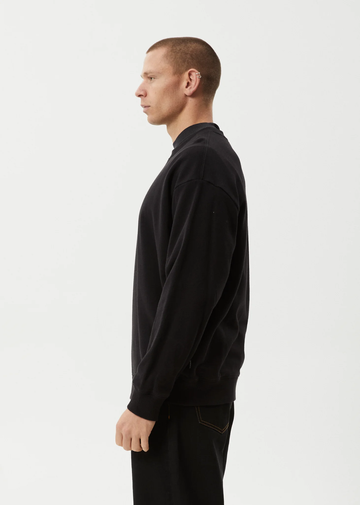 AFENDS Mens Genesis - Crew Neck - Black - Image 7