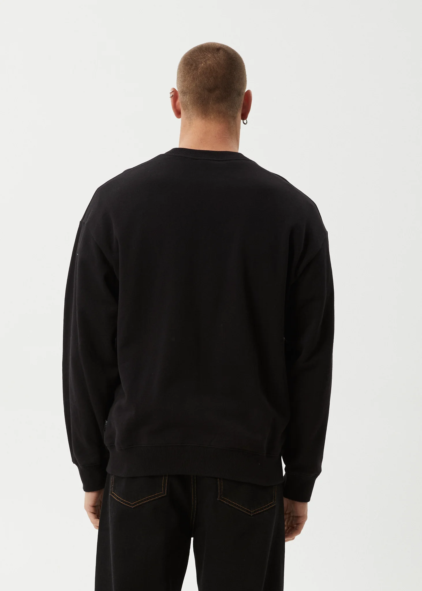 AFENDS Mens Genesis - Crew Neck - Black - Image 9