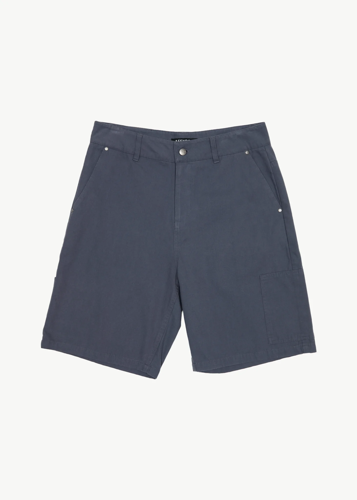 AFENDS Mens Harper - Canvas Workwear Short 20" - Marlin