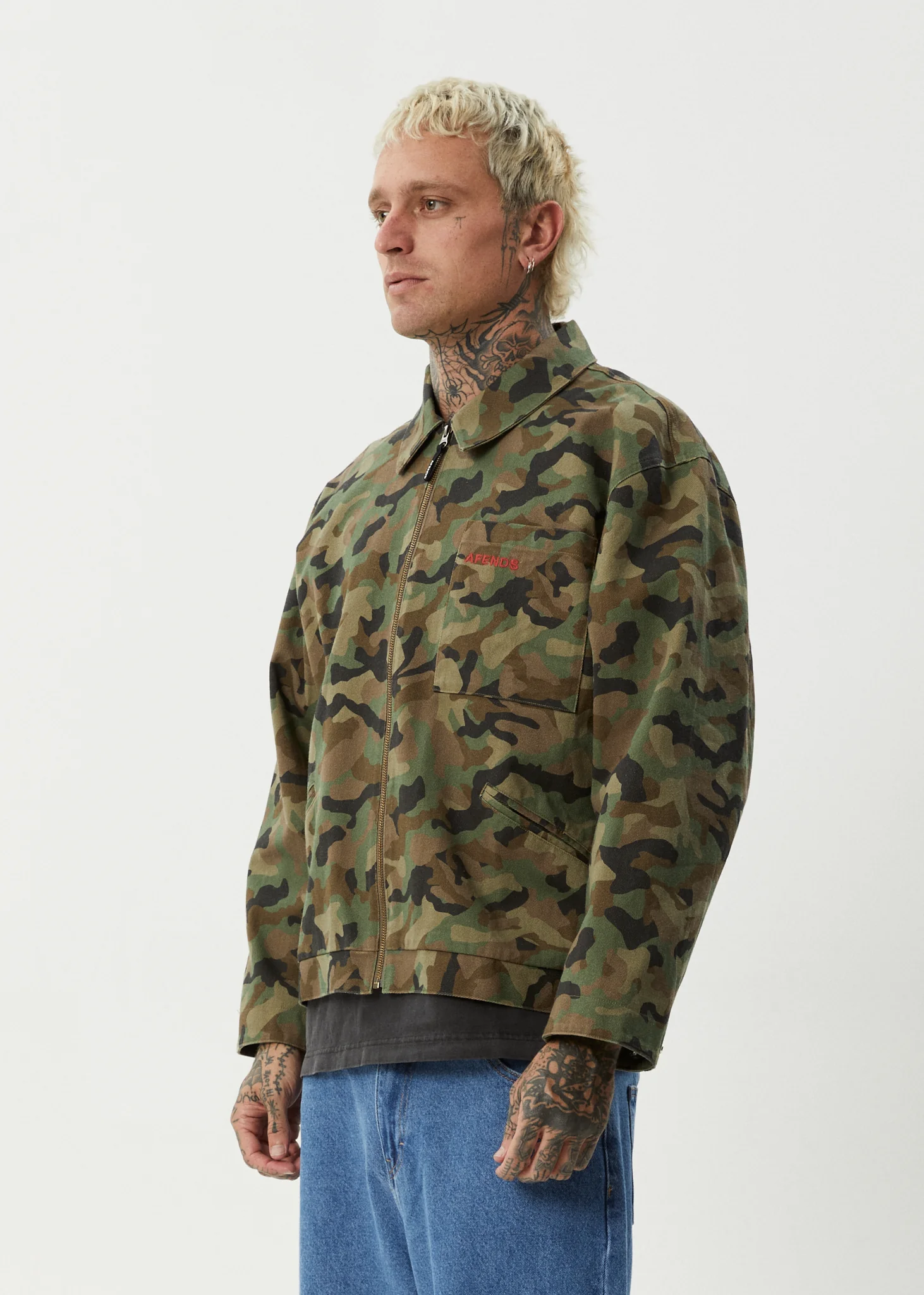 AFENDS Mens Hidden Oracle - Workwear Jacket - Hidden - Image 7