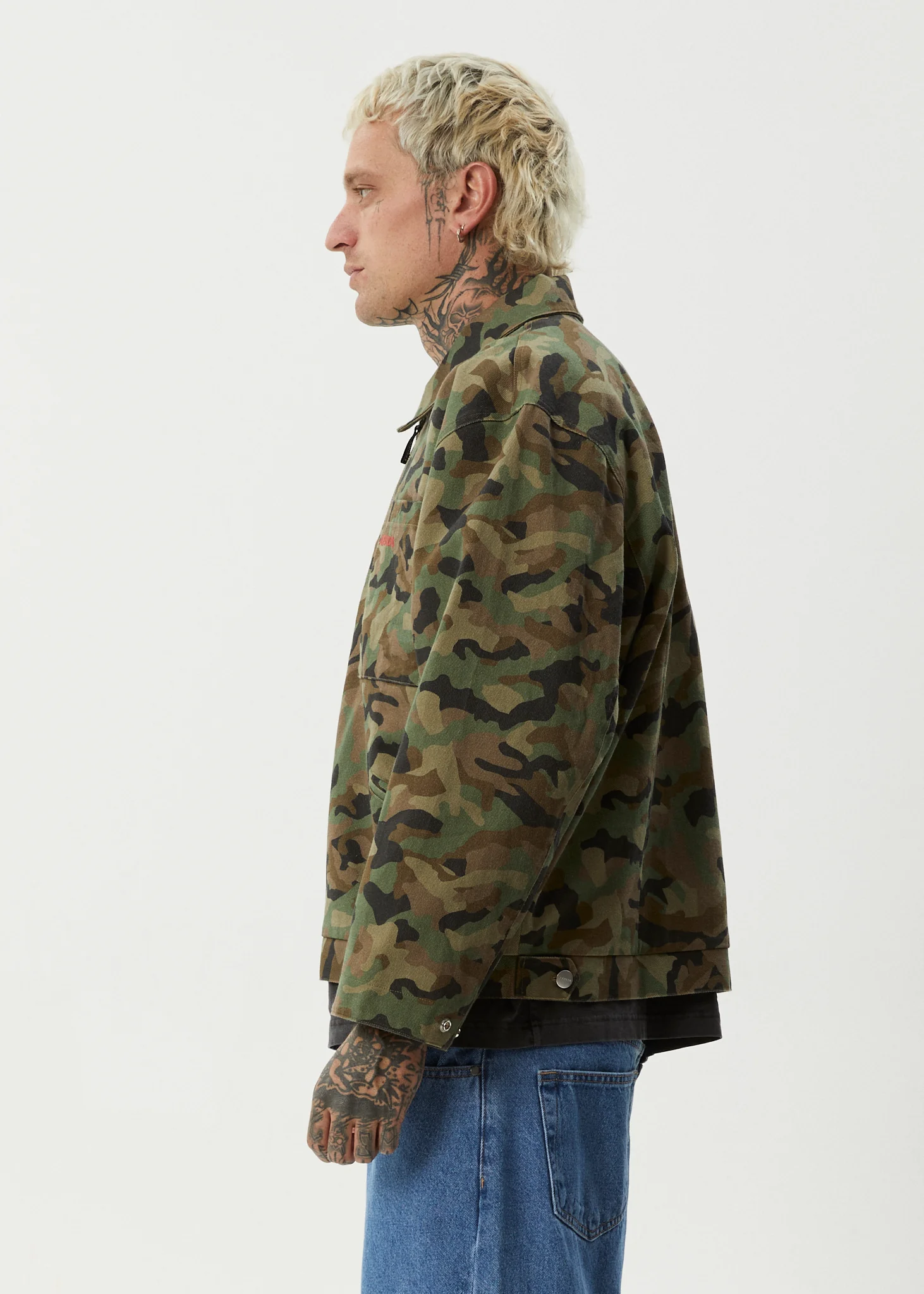 AFENDS Mens Hidden Oracle - Workwear Jacket - Hidden - Image 9