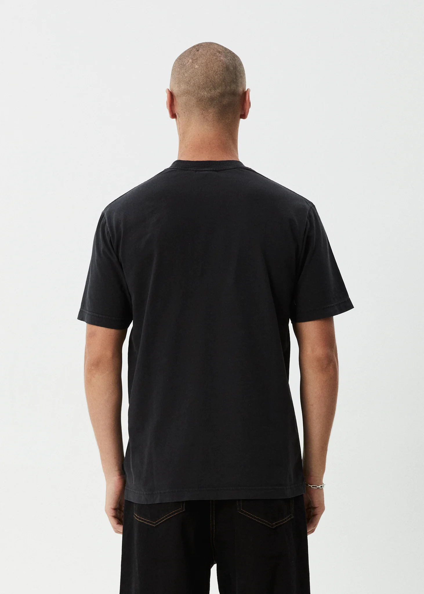 AFENDS Mens Home - Retro Tee - Stone Black - Image 5