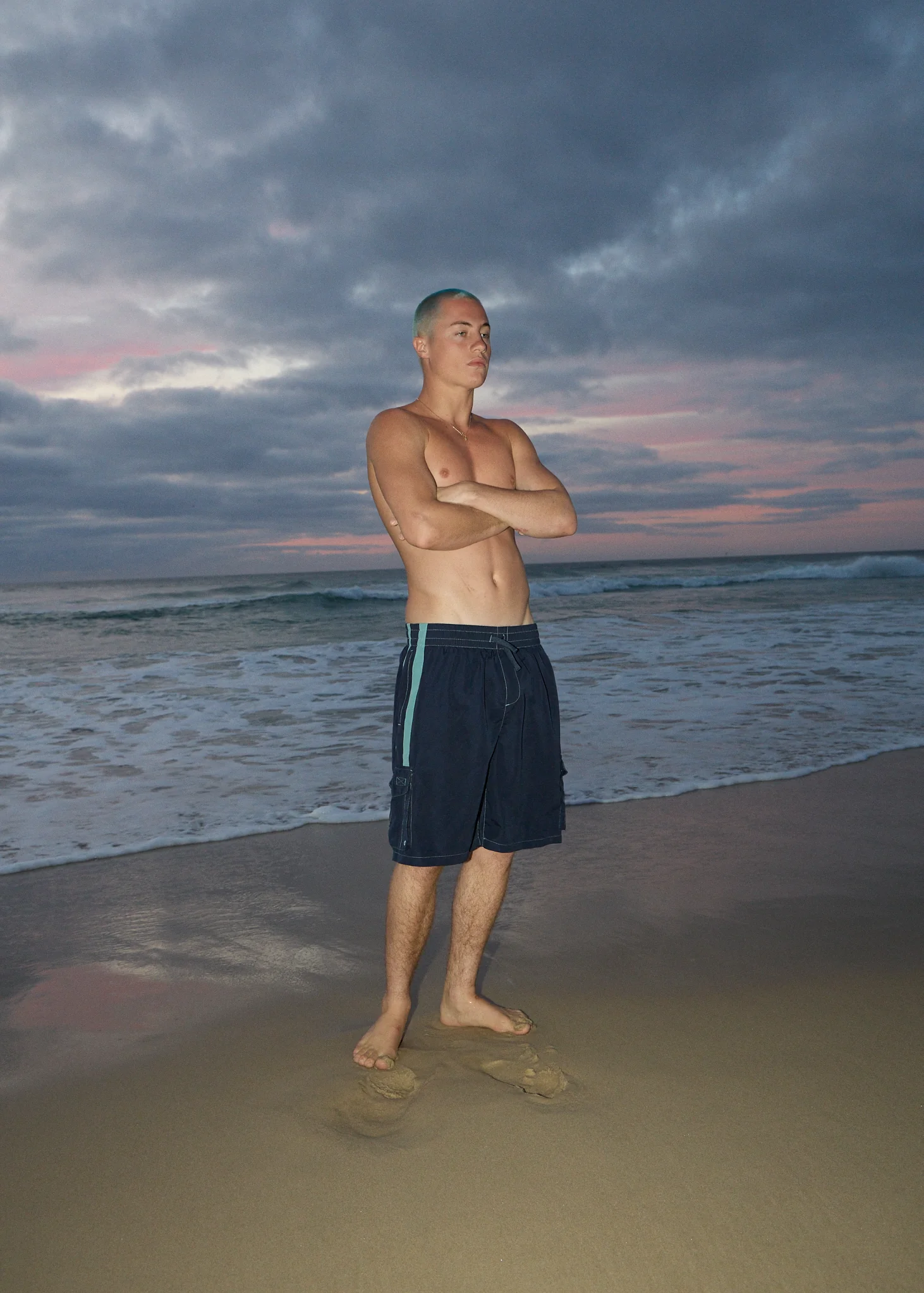 AFENDS Mens House Related - Cargo Swim Short 21" - Deep Sea - Image 7