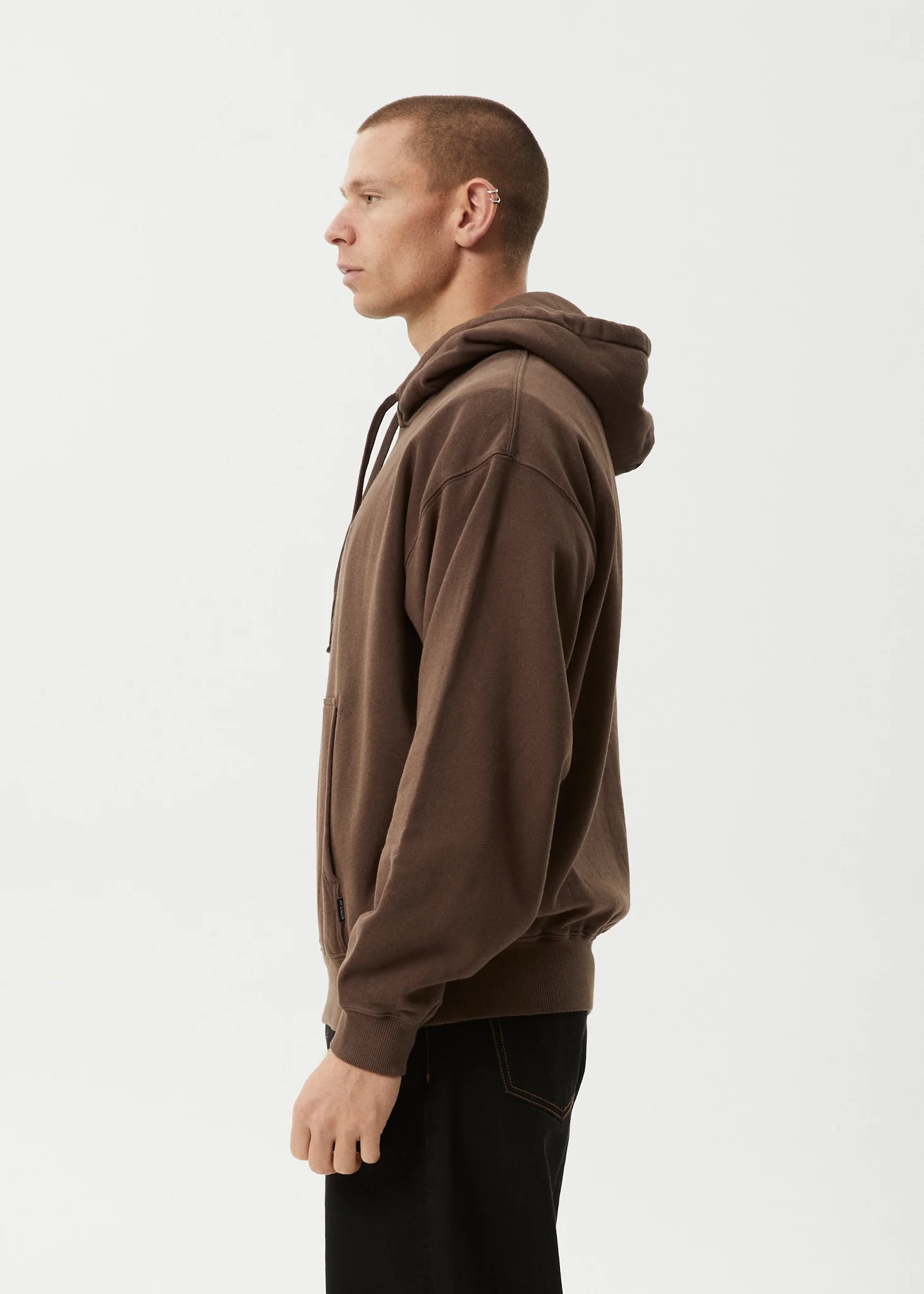 AFENDS Mens Mace - Hoodie - Coffee - Image 4