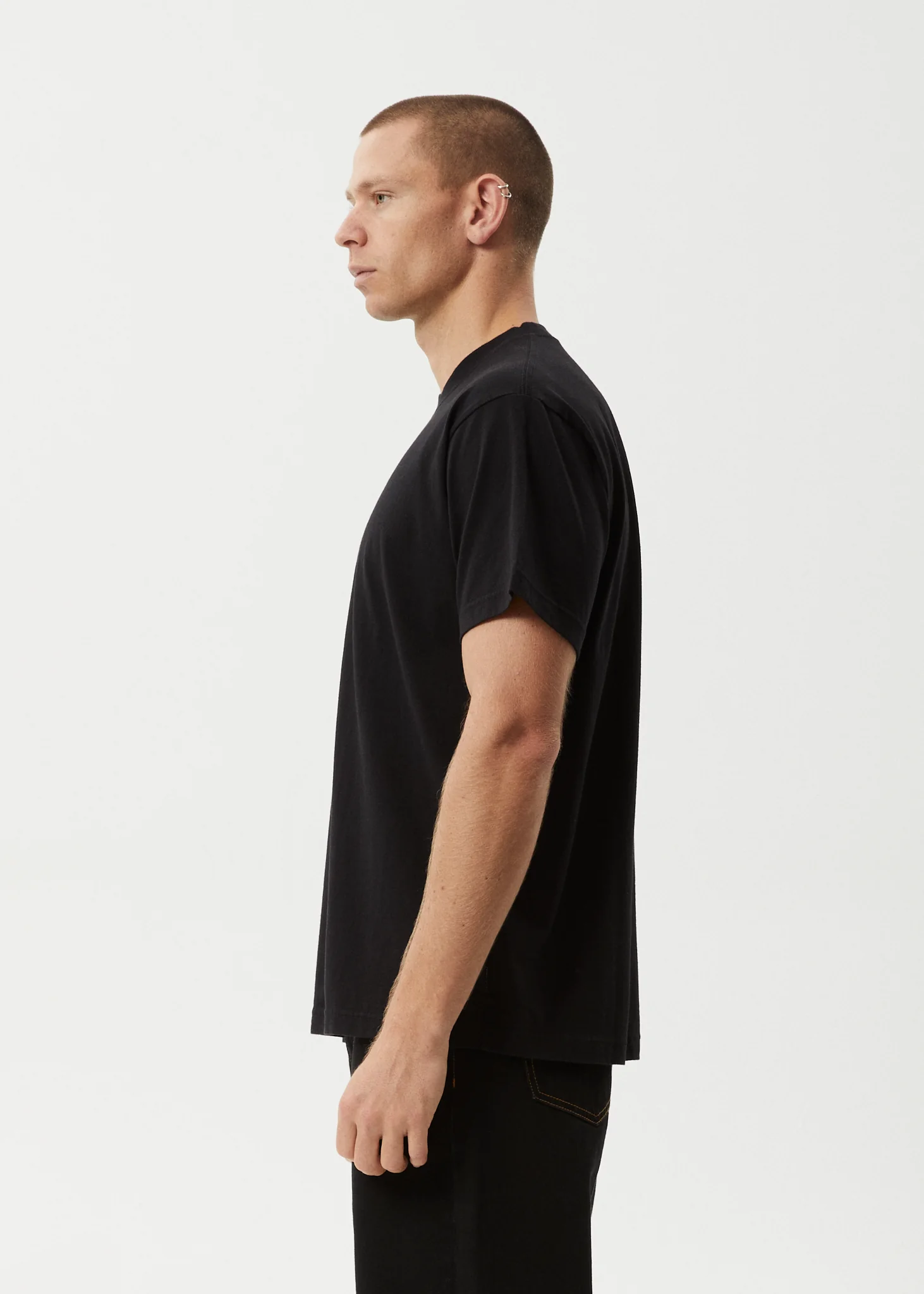 AFENDS Mens Magic Happens - Heavyweight Boxy Tee - Black - Image 4