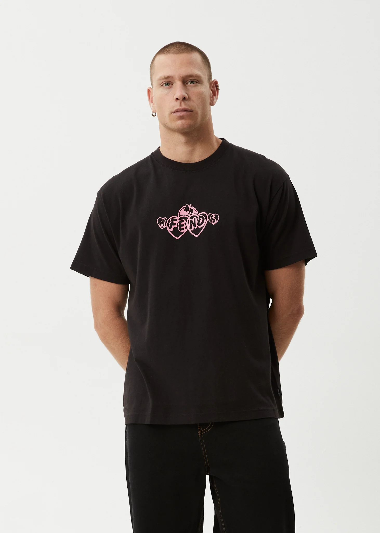 AFENDS Mens Mind Blow - Boxy Tee - Black - Image 2