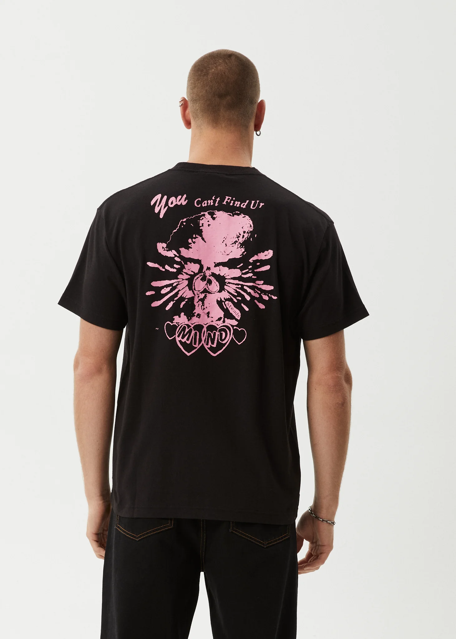 AFENDS Mens Mind Blow - Boxy Tee - Black - Image 5