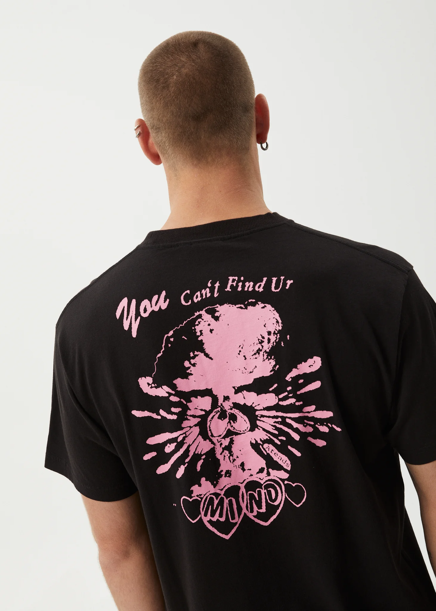 AFENDS Mens Mind Blow - Boxy Tee - Black - Image 6