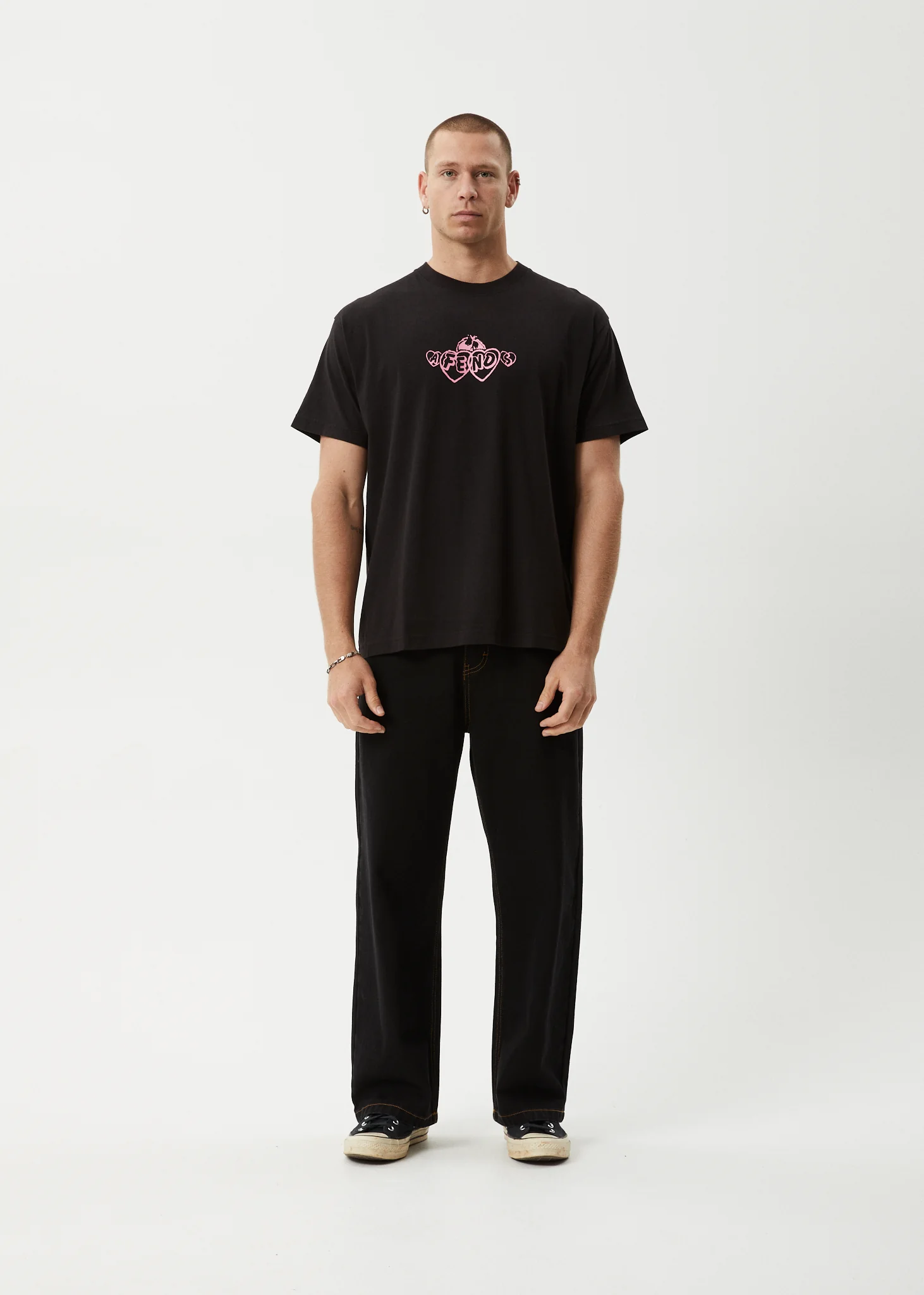AFENDS Mens Mind Blow - Boxy Tee - Black - Image 8