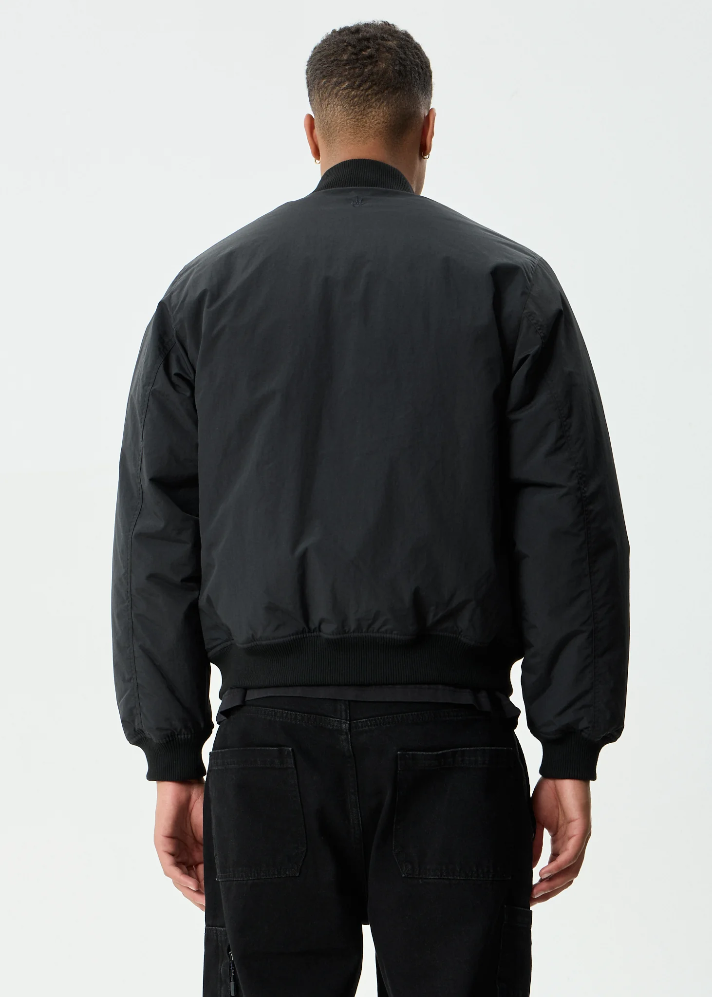 AFENDS Mens No More Bombs - Bomber Jacket - Black - Image 11