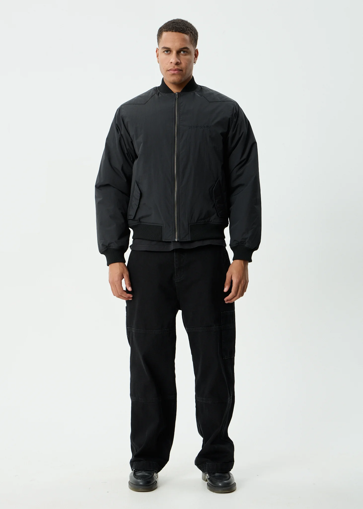 AFENDS Mens No More Bombs - Bomber Jacket - Black - Image 15