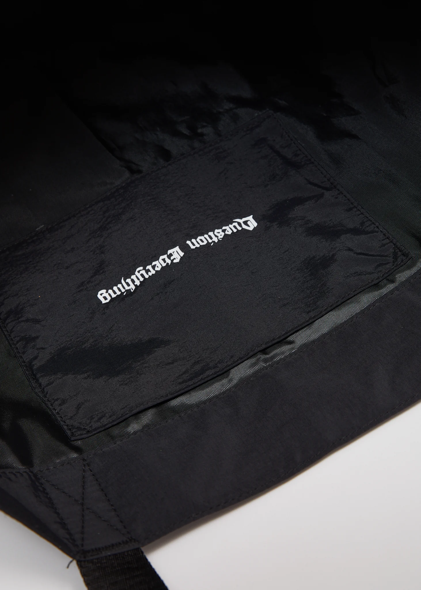AFENDS Mens Outline - Oversized Tote Bag - Black - Image 2