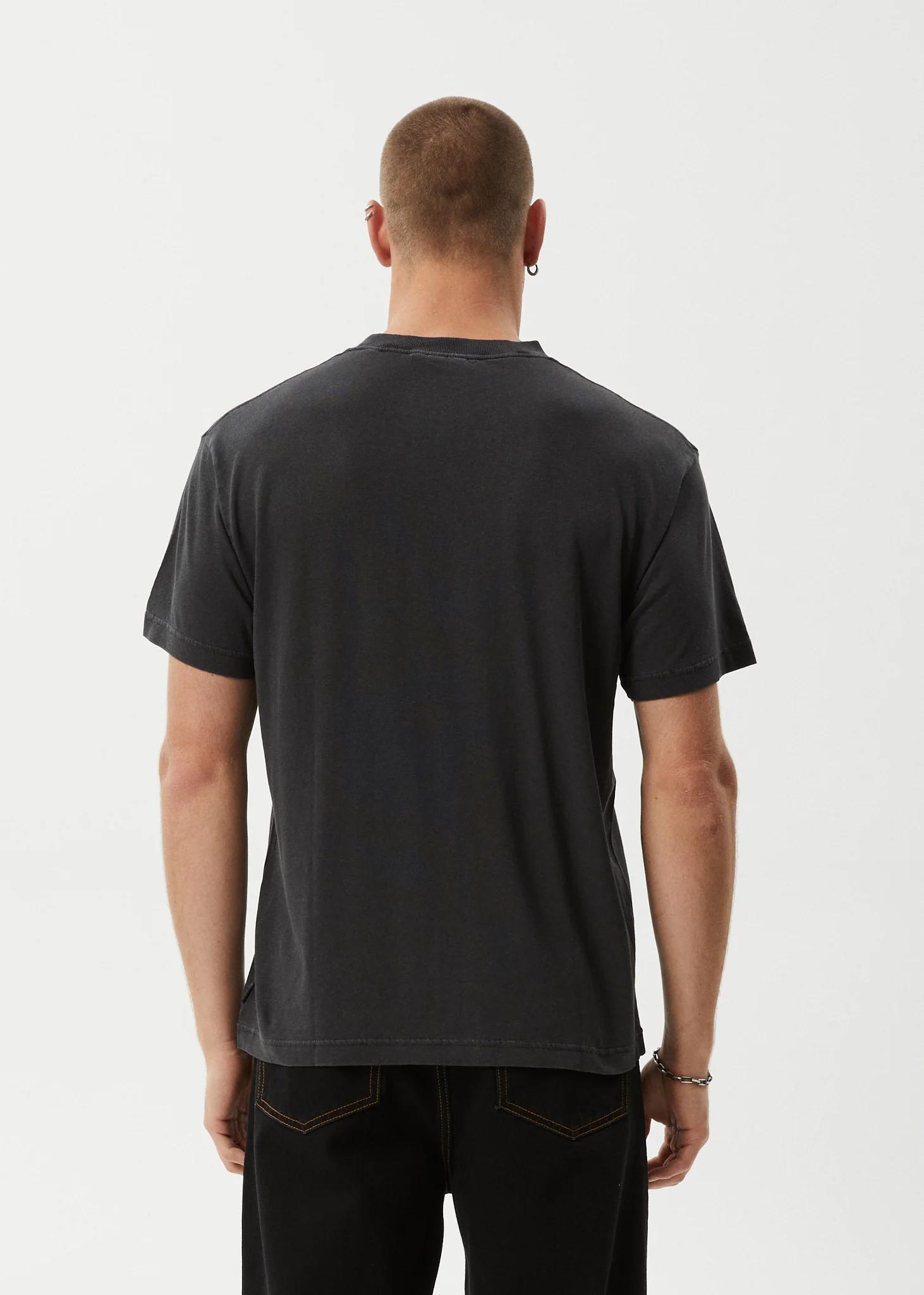 AFENDS Mens Foundation - Boxy Tee - Stone Black - Image 5