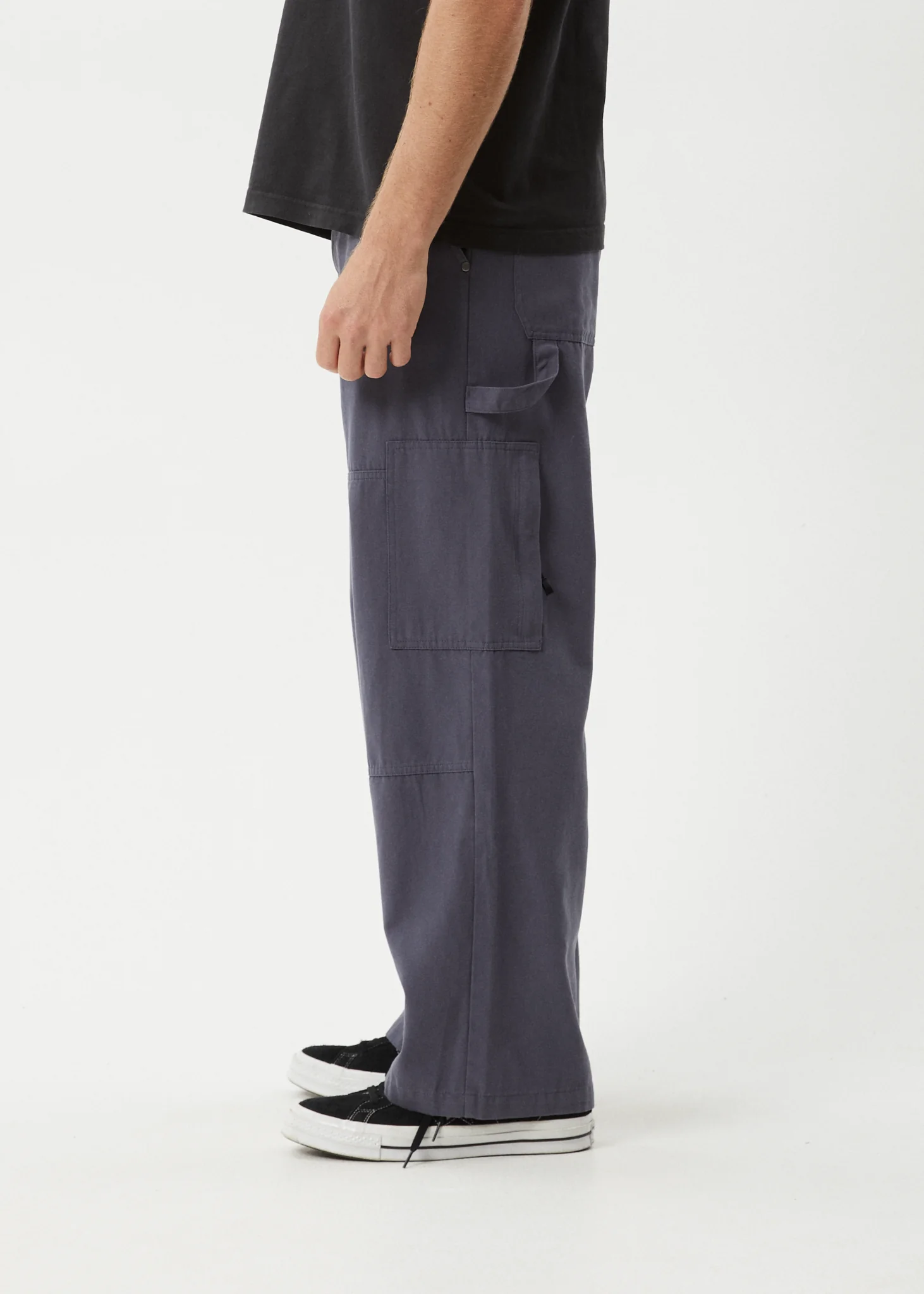 AFENDS Mens Richmond - Canvas Workwear Pant - Marlin - Image 5