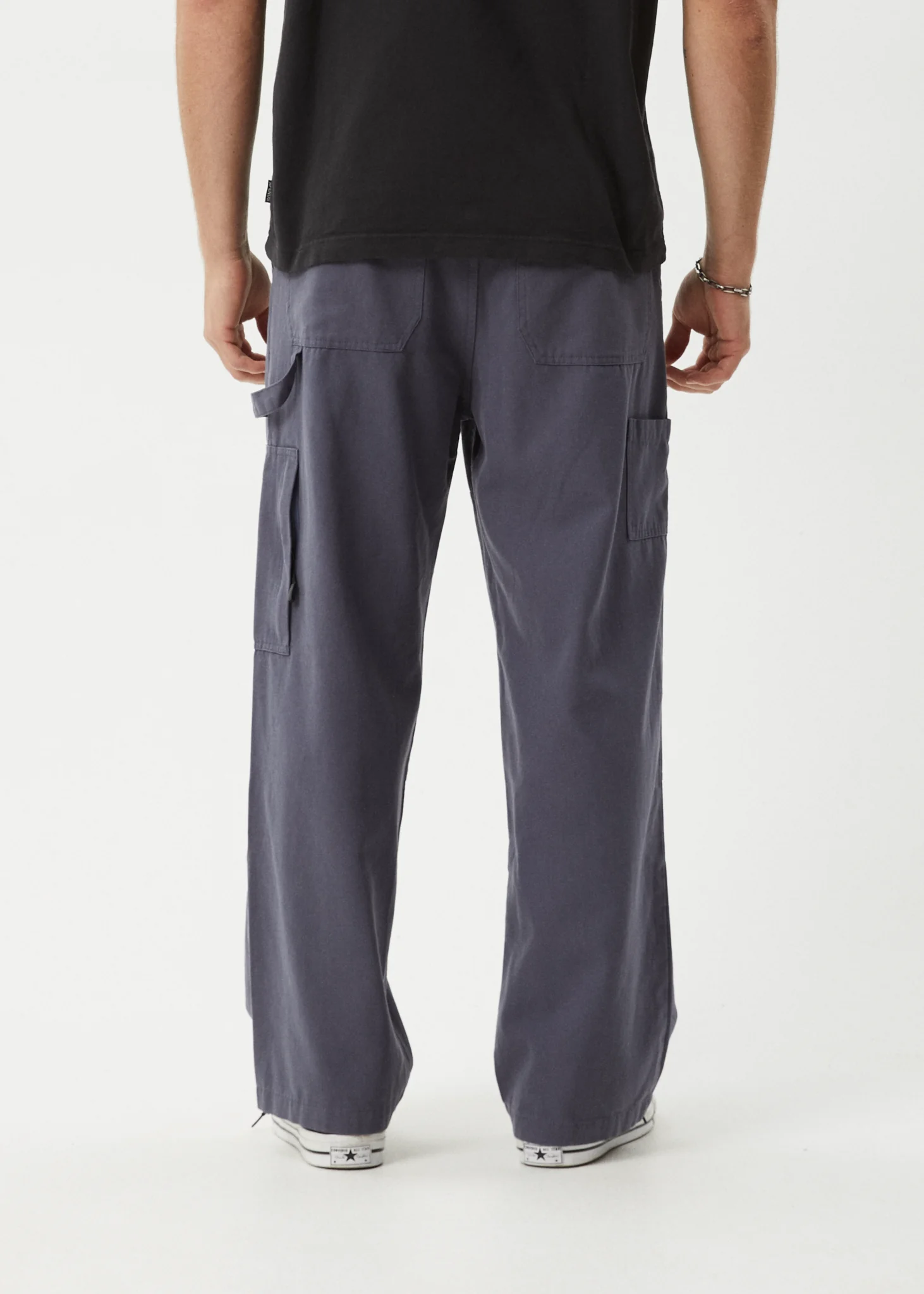 AFENDS Mens Richmond - Canvas Workwear Pant - Marlin - Image 6