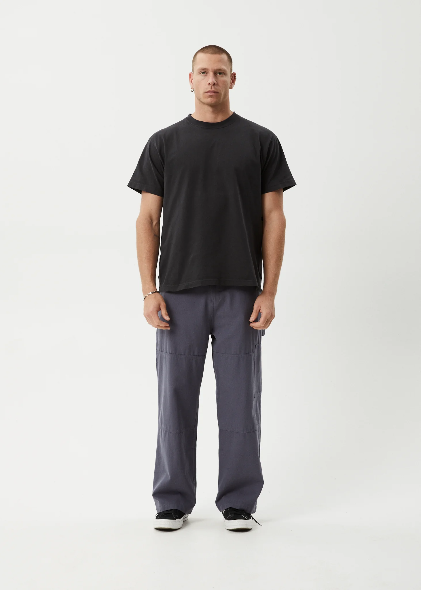 AFENDS Mens Richmond - Canvas Workwear Pant - Marlin - Image 7