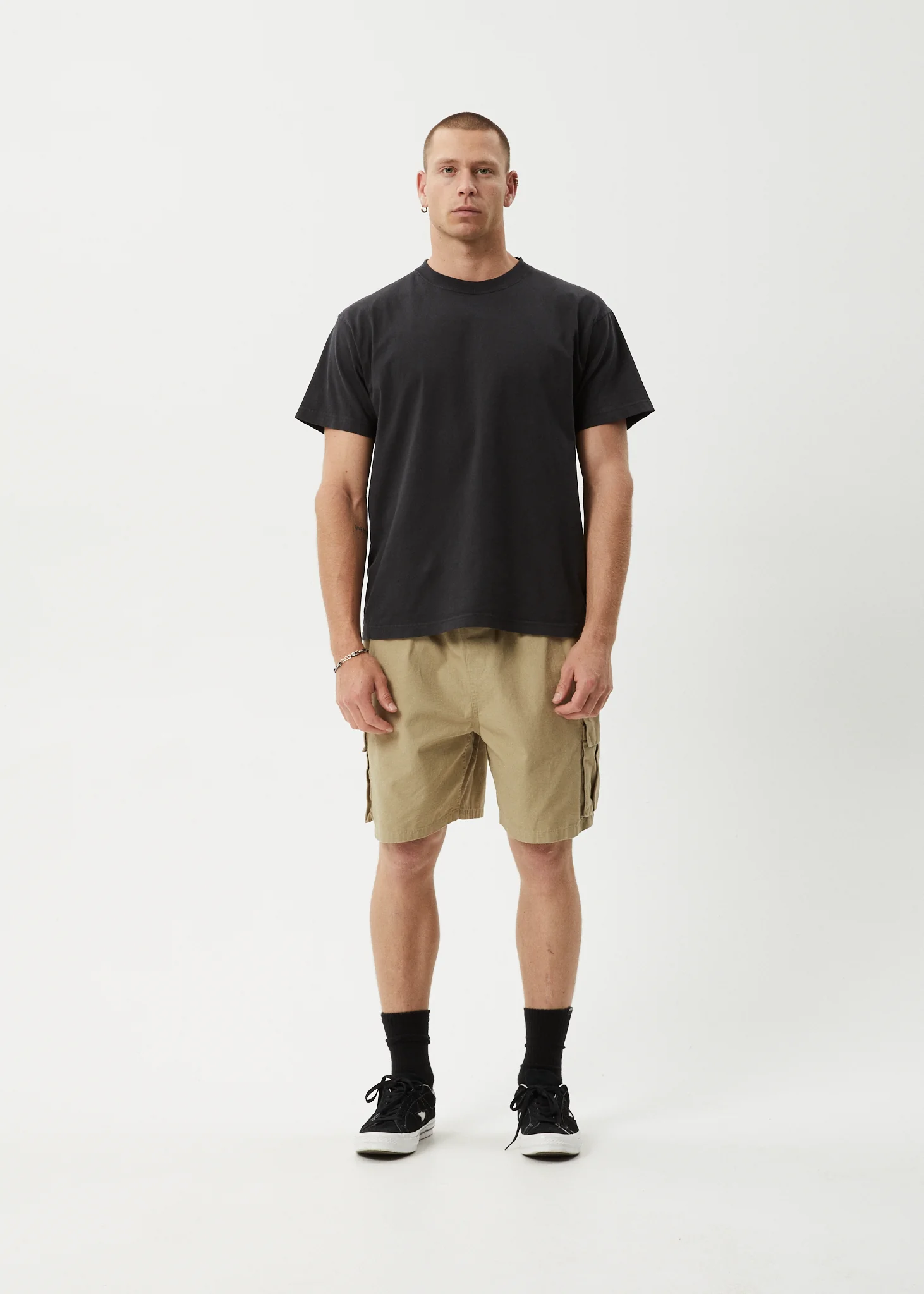 AFENDS Mens Ripped Out 98 - Oversized Cargo Short 22" - Boa - Image 7