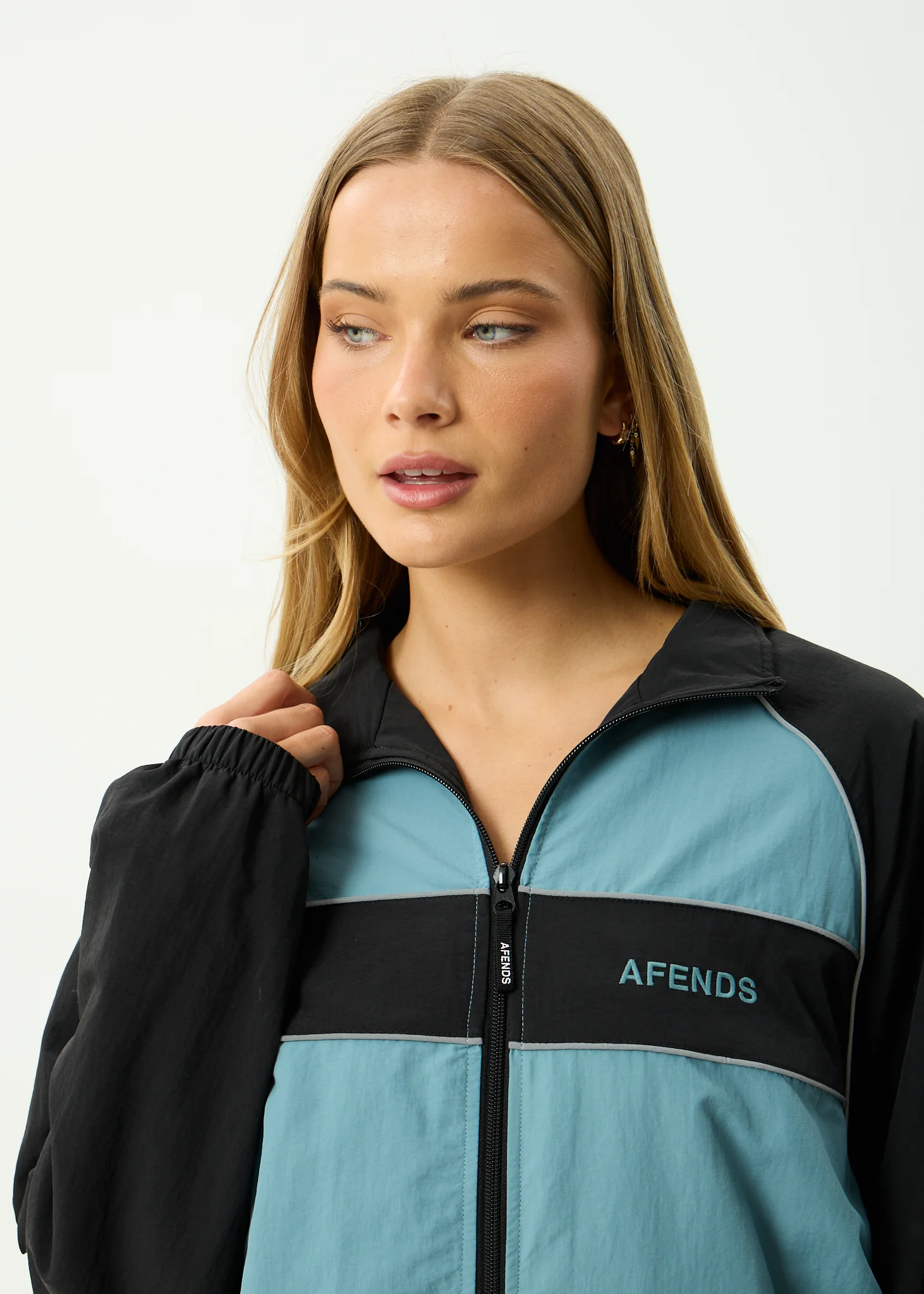 AFENDS Mens Spicy - Sports Spray Jacket - Ocean Spray - Image 12