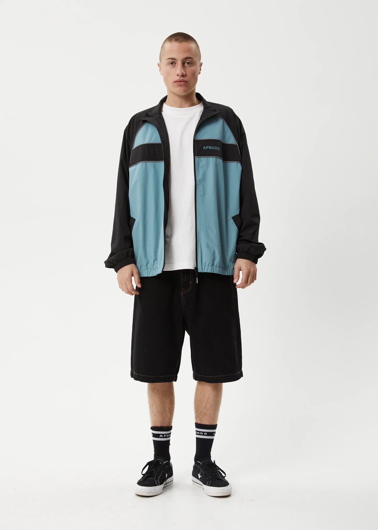 AFENDS Mens Spicy - Sports Spray Jacket - Ocean Spray - Image 15