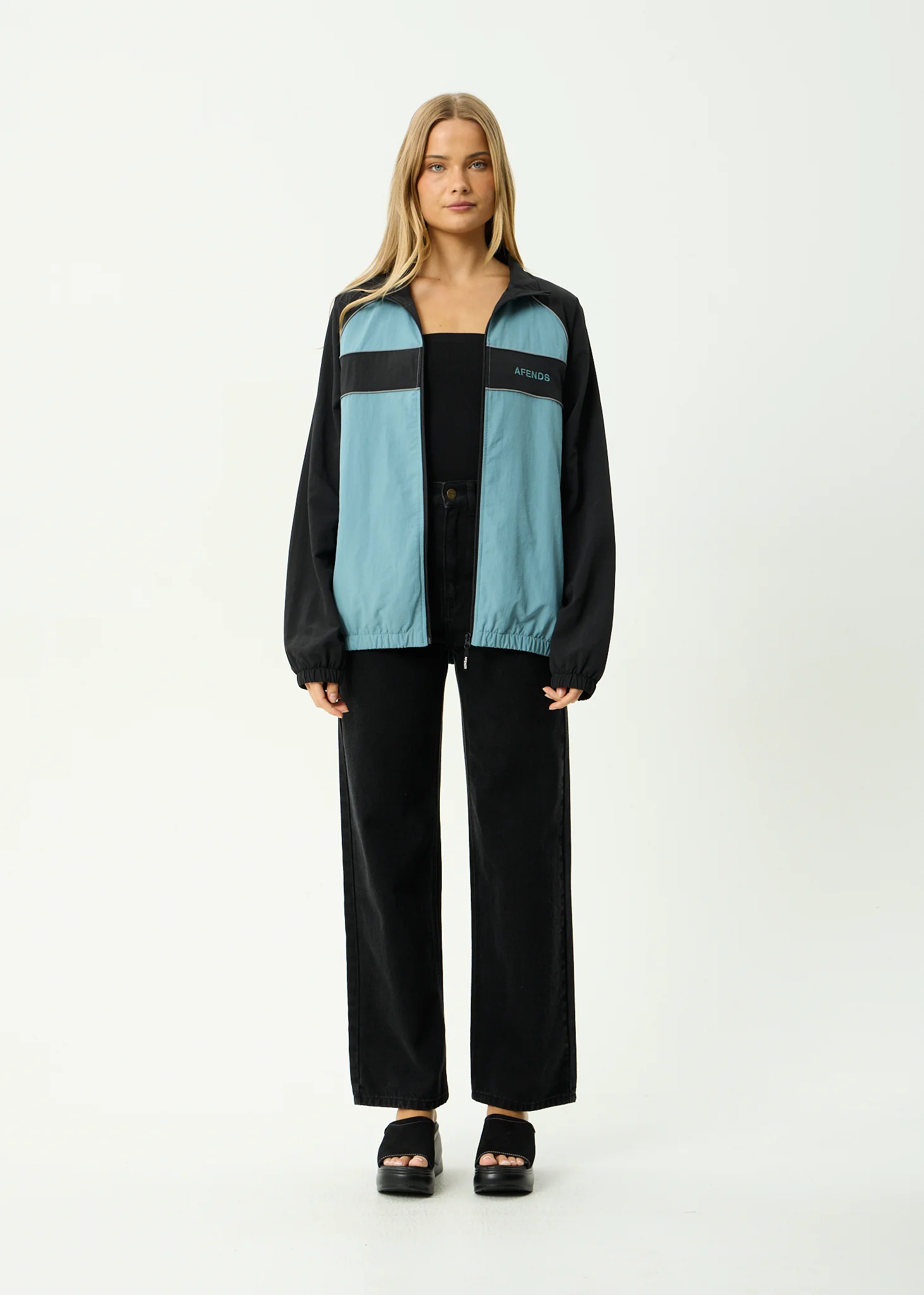 AFENDS Mens Spicy - Sports Spray Jacket - Ocean Spray - Image 16