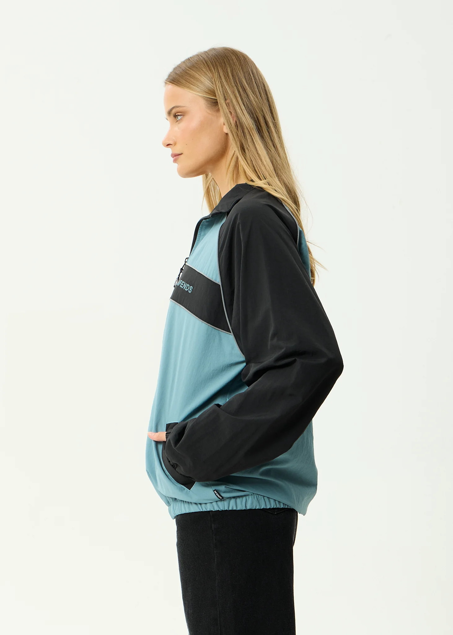 AFENDS Mens Spicy - Sports Spray Jacket - Ocean Spray - Image 8